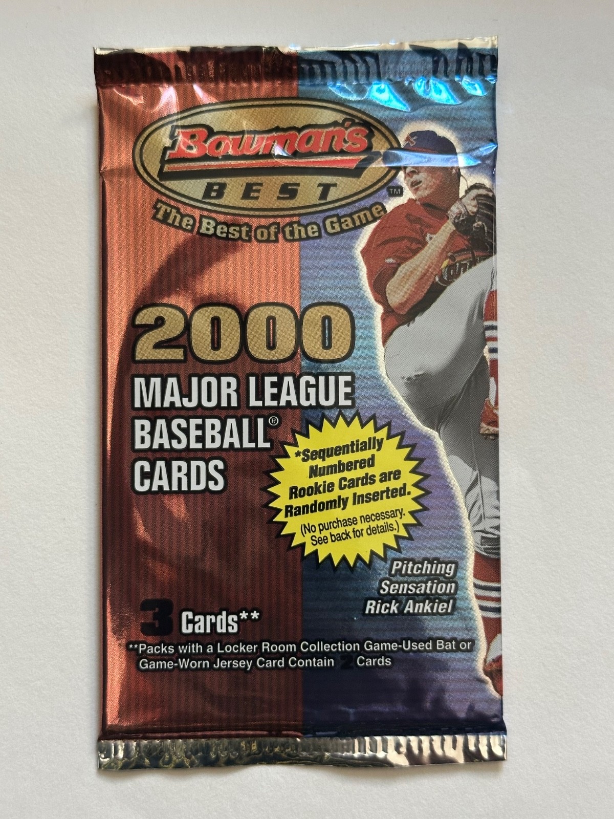 2000 Bowman\'s Best  Baseball Cards single Pack Factory Sealed
