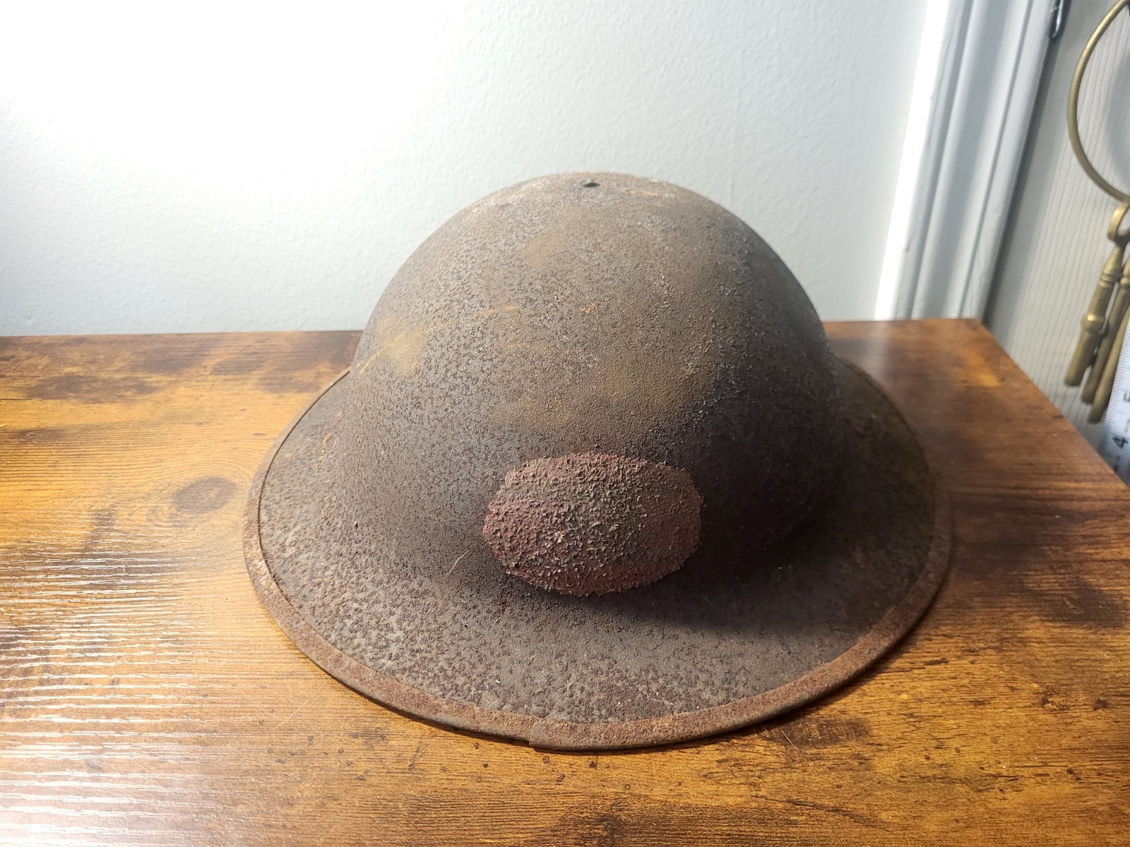 WWI WW1 US Army Military Doughboy Brodie Kelly M1917 Helmet 30th Div. Original 