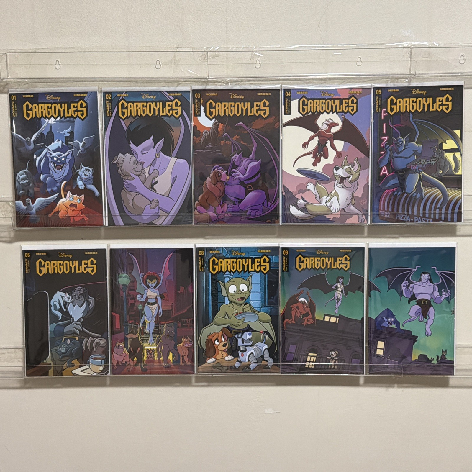 Gargoyles #1-10 NM, Tony Fleecs Covers SET  Dynamite, Disney (2024)