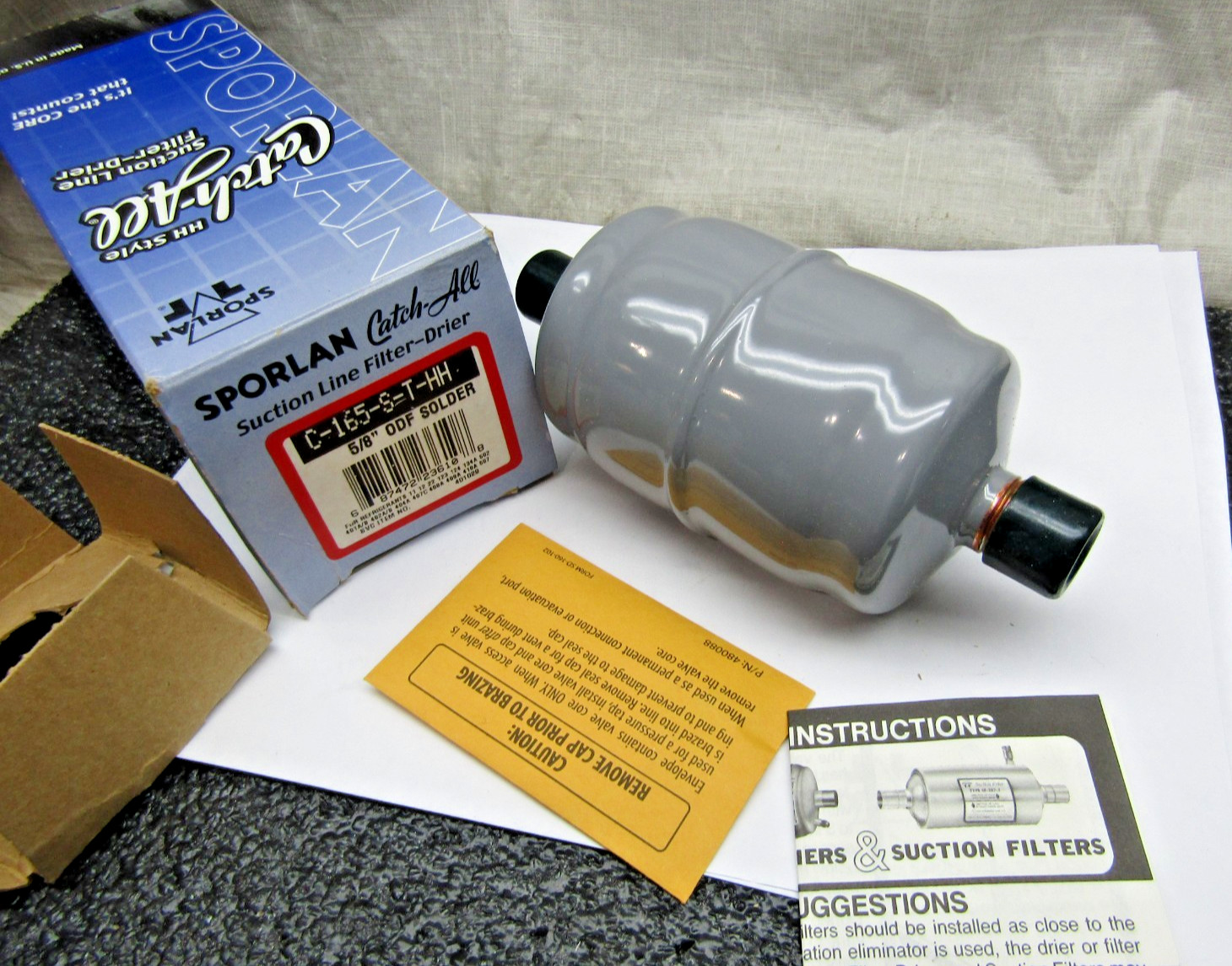 Sporlan C-165-S-T-HH Catch-All Filter Drier 5/8\