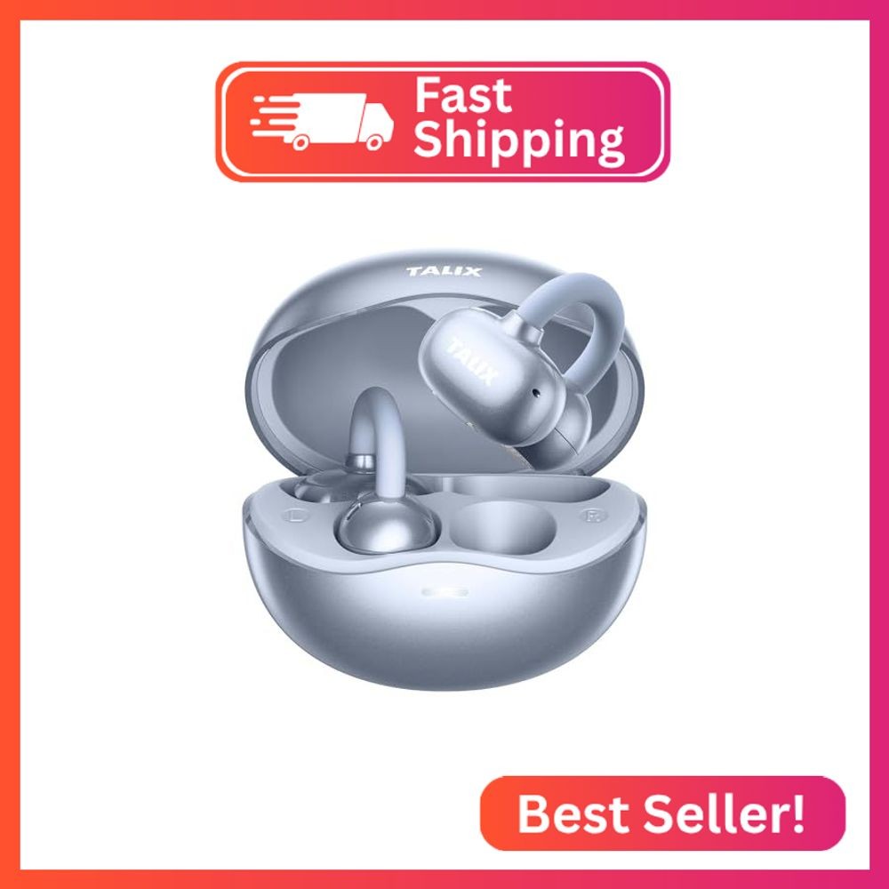 TALIX Ultra Open Ear Earbuds X6, Clip-On Headphone with Directional Sound, Ultra