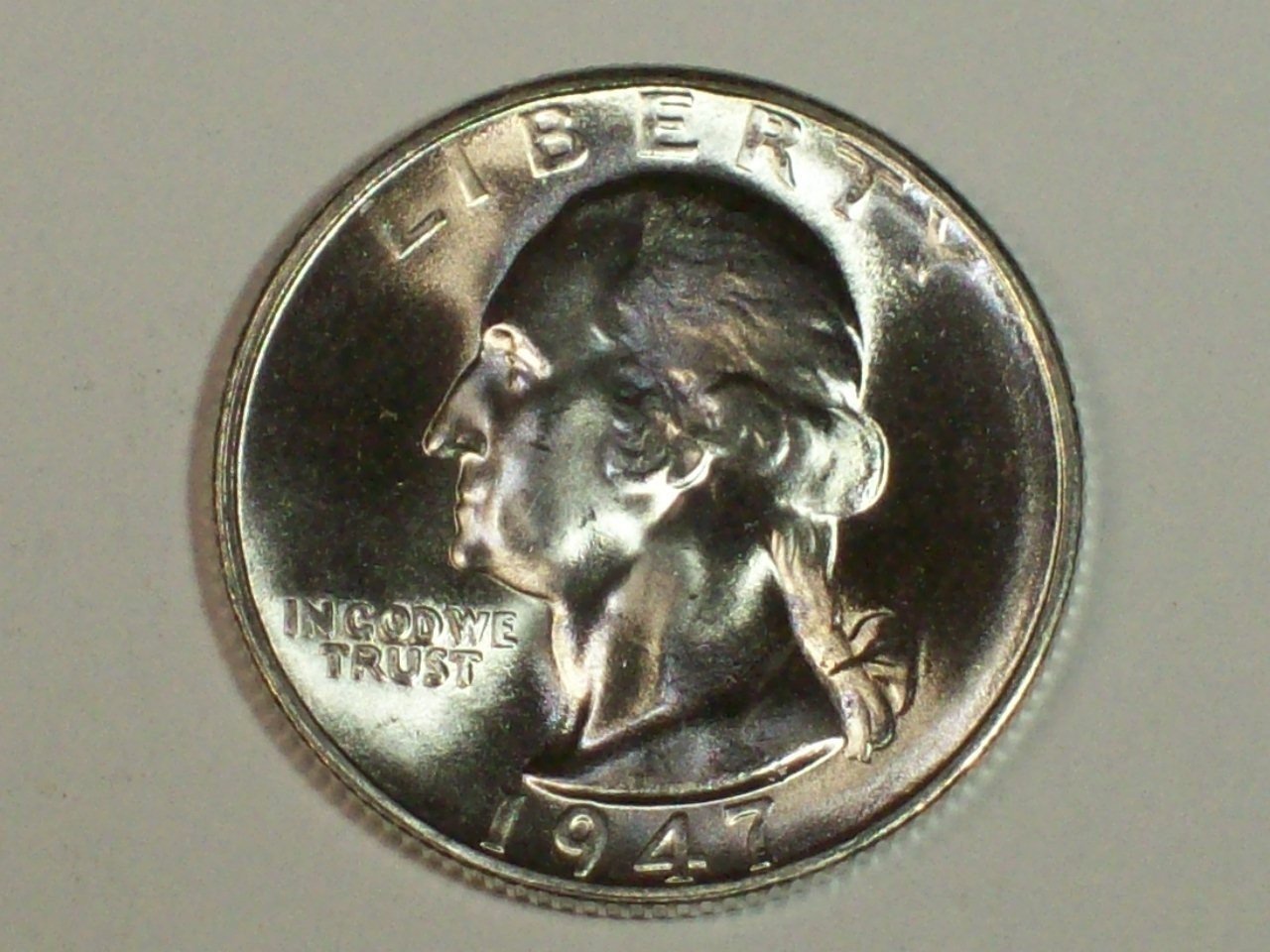 1947-S Washington Quarter   Near Gem BU+      SN9018