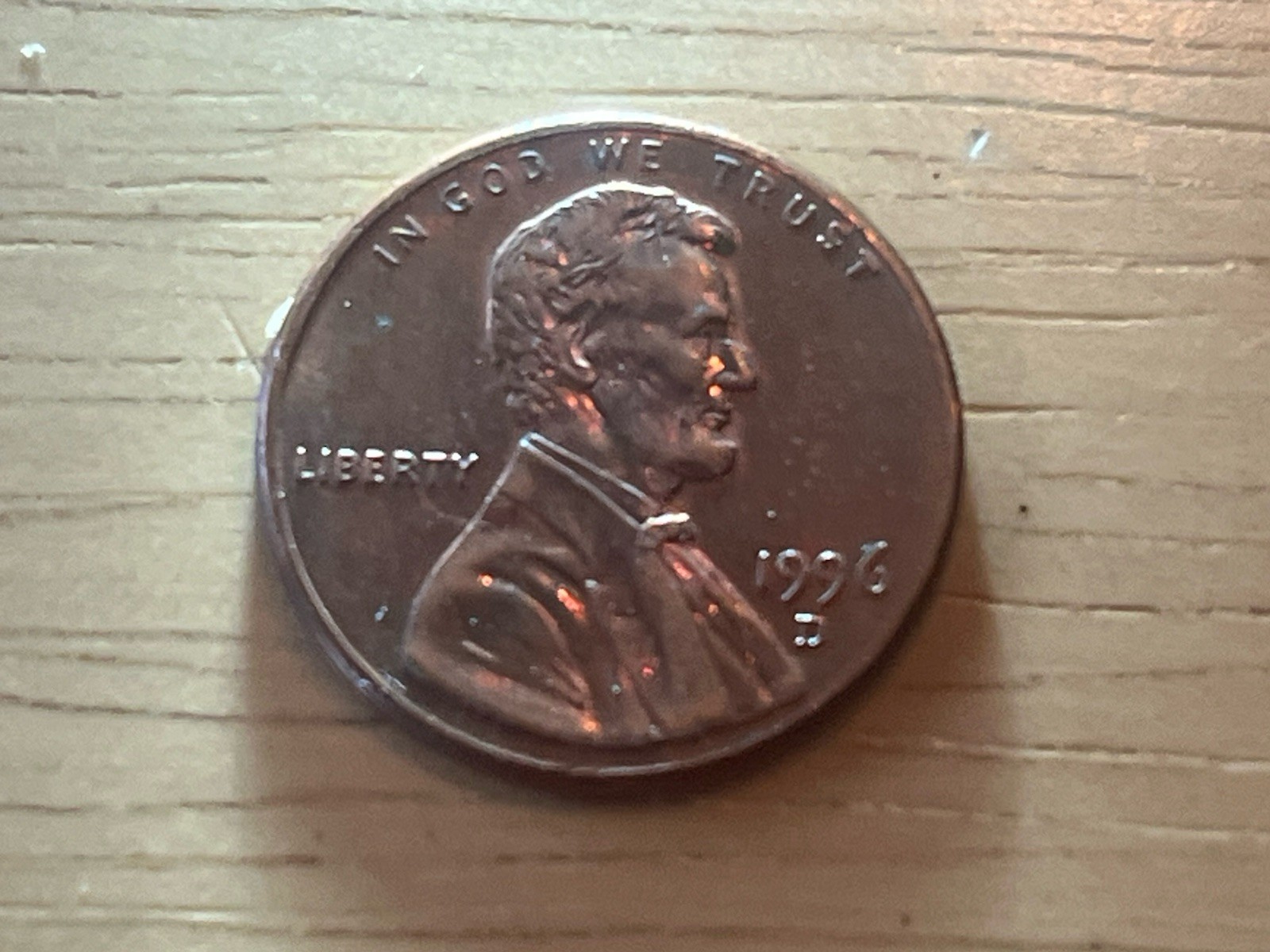 1996d Lincoln Penny  \