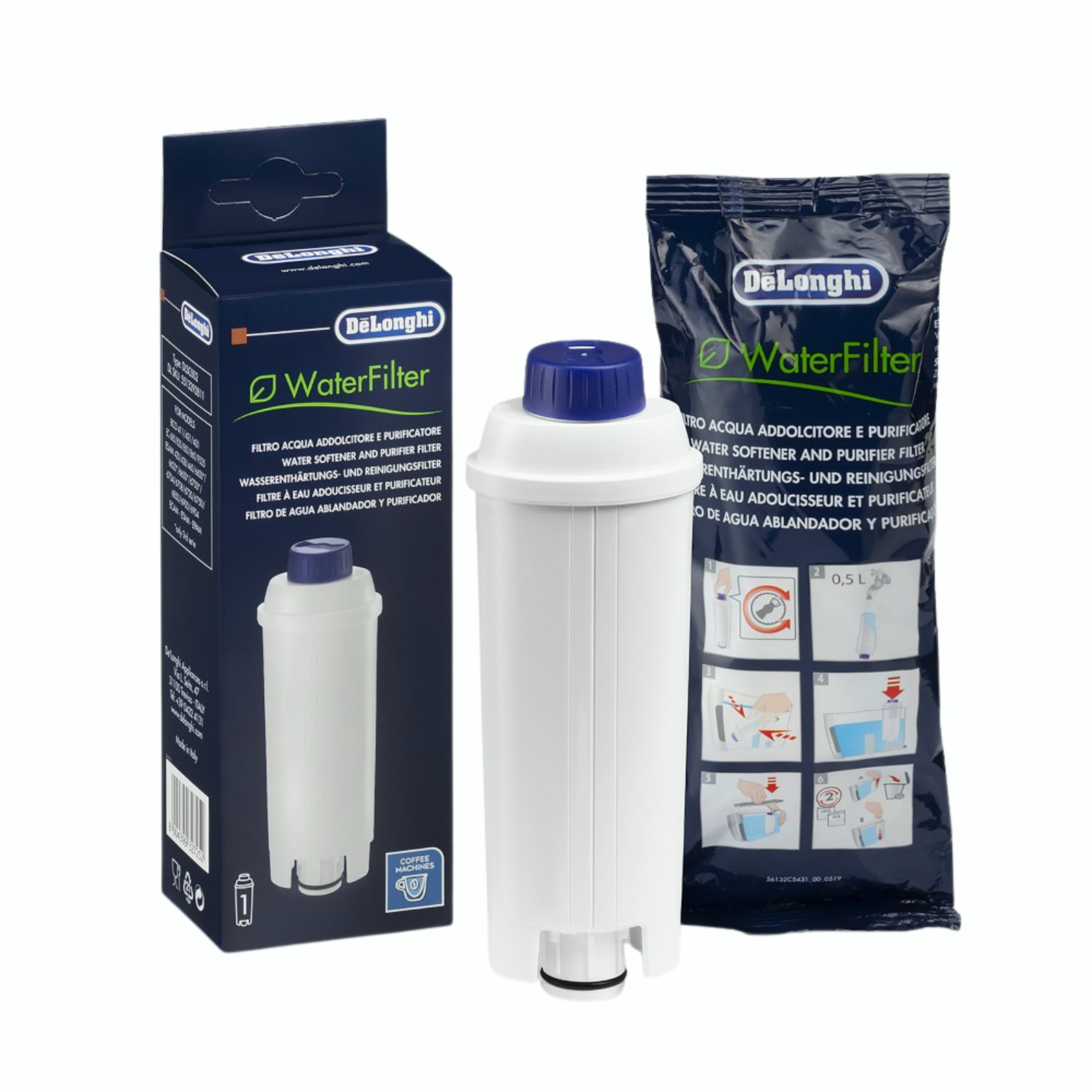 DeLonghi Water Filter DLSC002 - Original Replacement Filter Single Pack