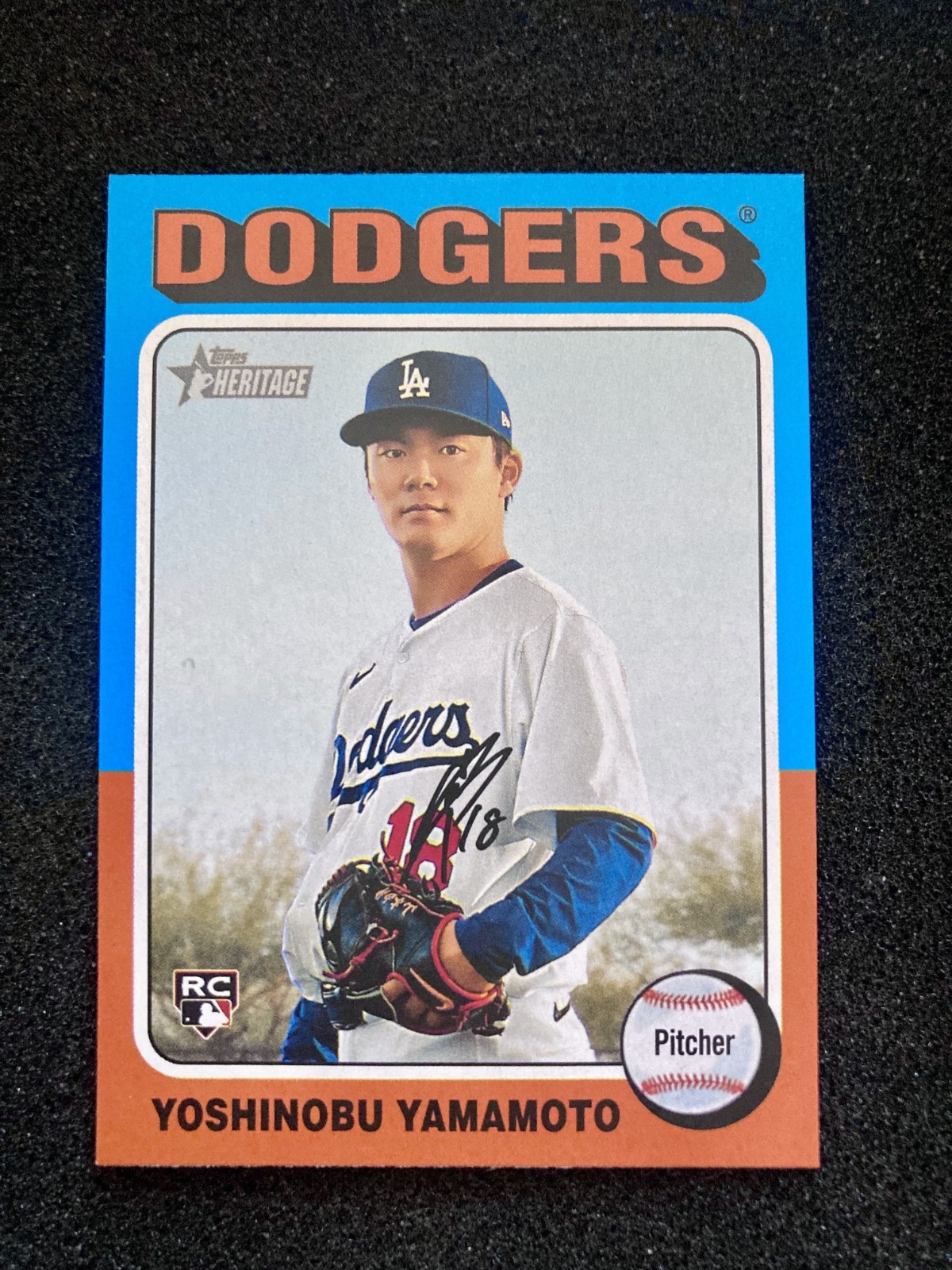 2024 Topps Heritage High Number - Yoshinobu Yamamoto Rookie #553 (RC) - Dodgers