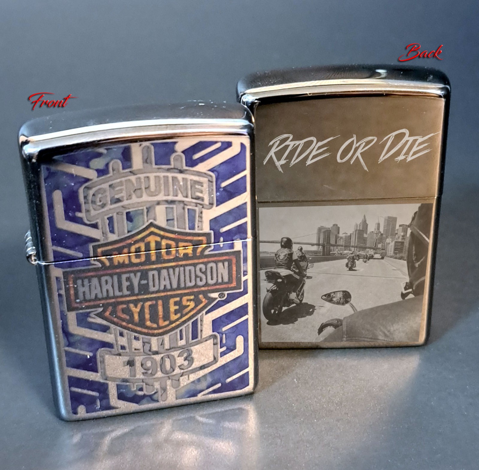 Personalized Harley Davidson 1903 Genuine Zippo lighter | Custom  Engraved