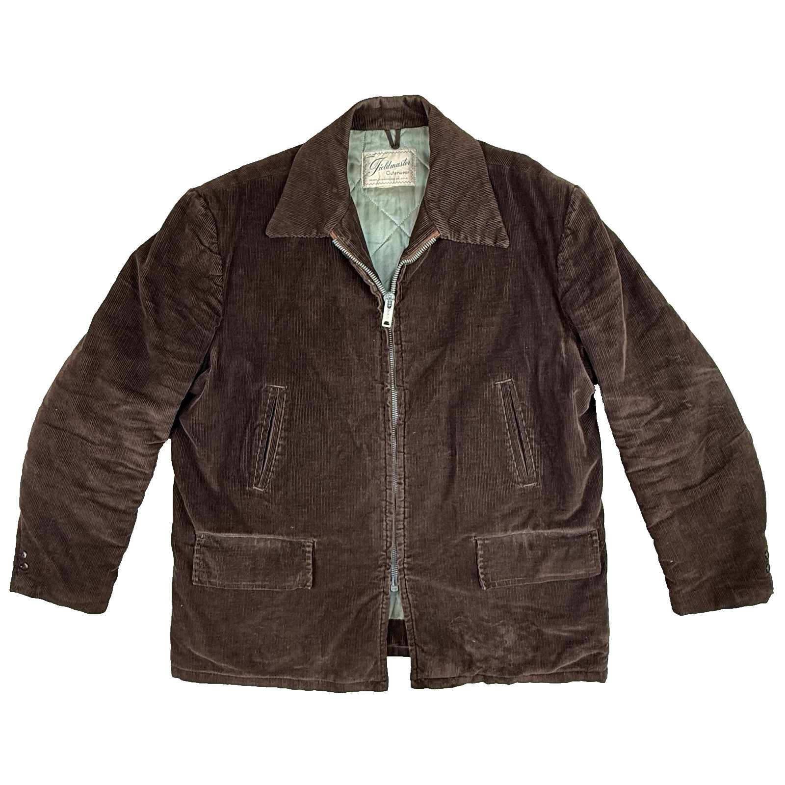 Vtg 50s 60s Fieldmaster Corduroy Heavy Chore Jacket 2XL Hunting Sears Heritage