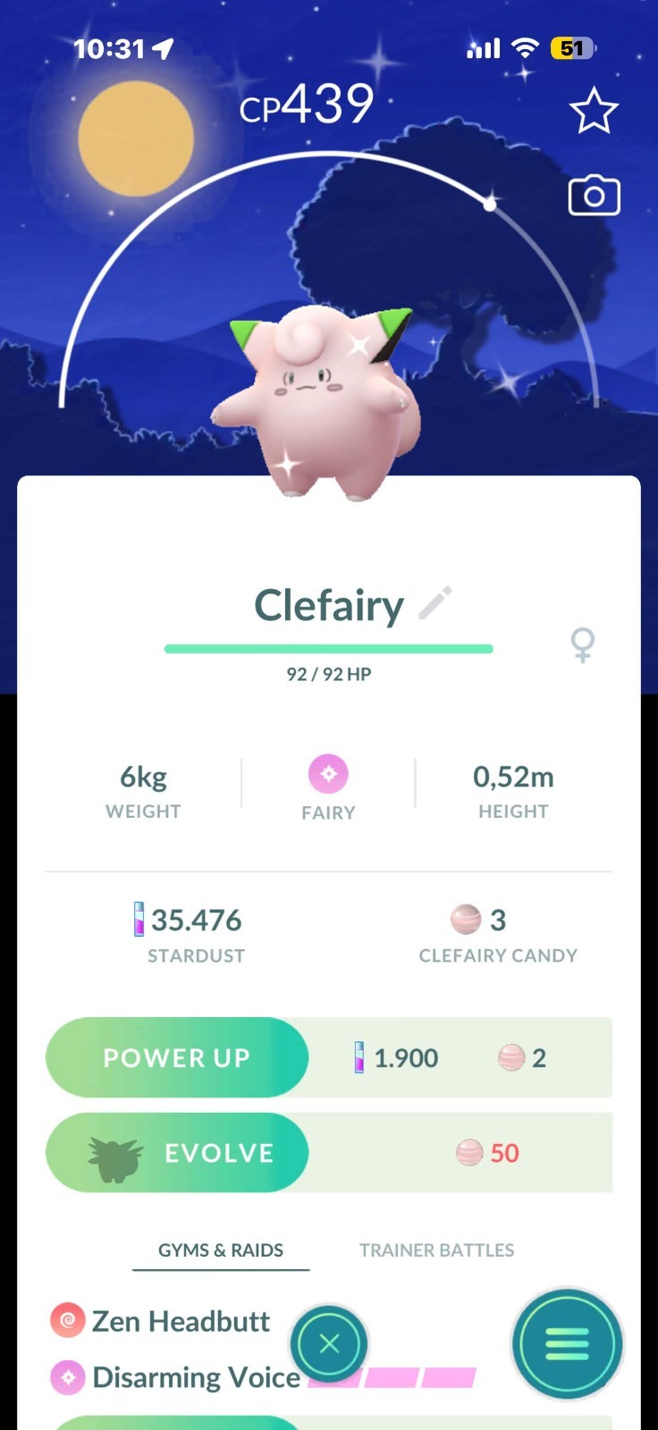 ✨ Shiny Clefairy Dancing in The Moonlight Background ✨-  P T C - Description