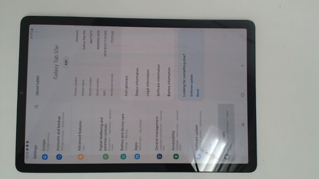 Samsung Galaxy Tab S5e SM-T720V 10.5