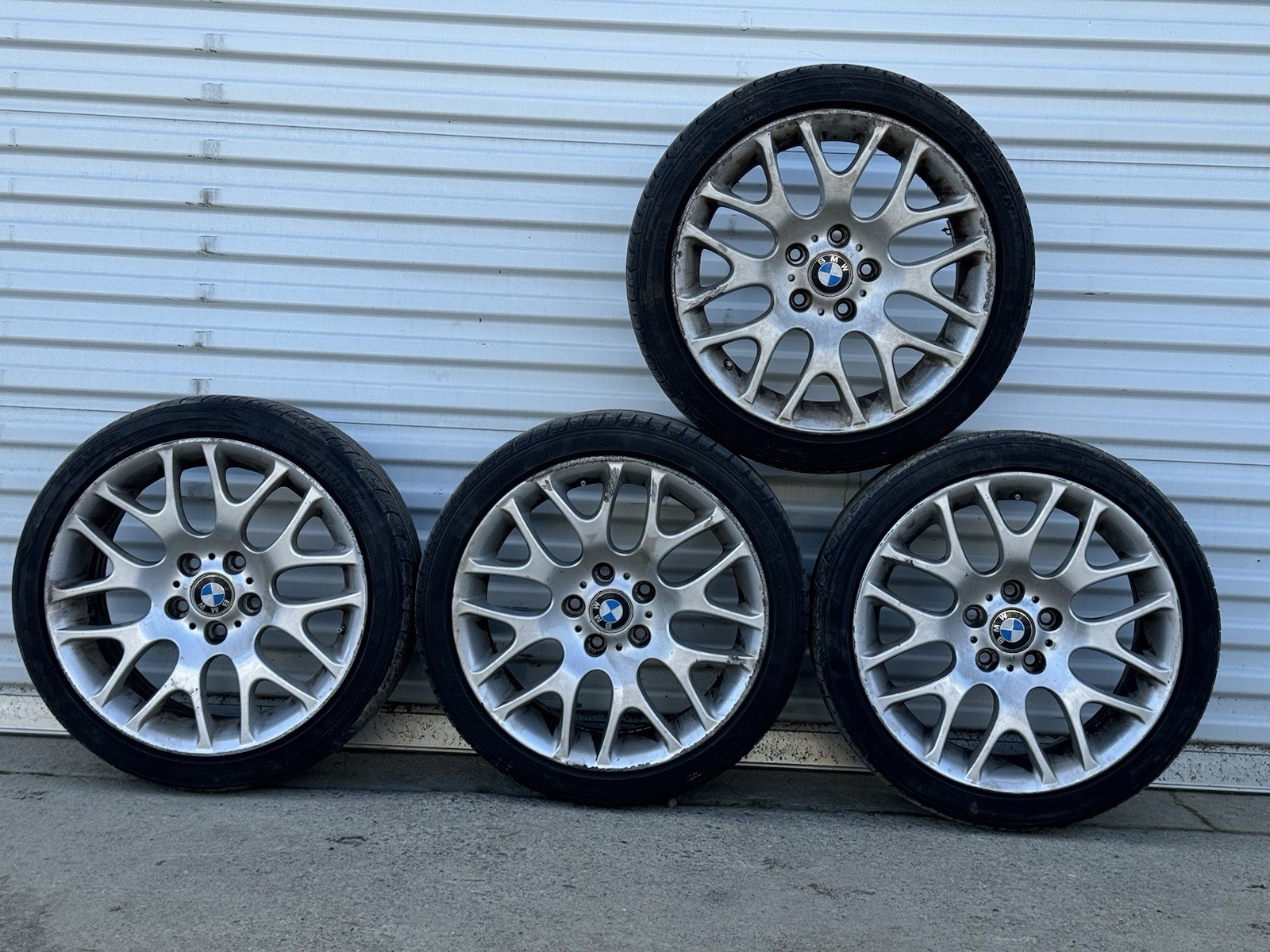 07-2012 BMW E92 E90E93 328i 335is Wheel Rim Tire Set Style 197 Silver BBS OEM