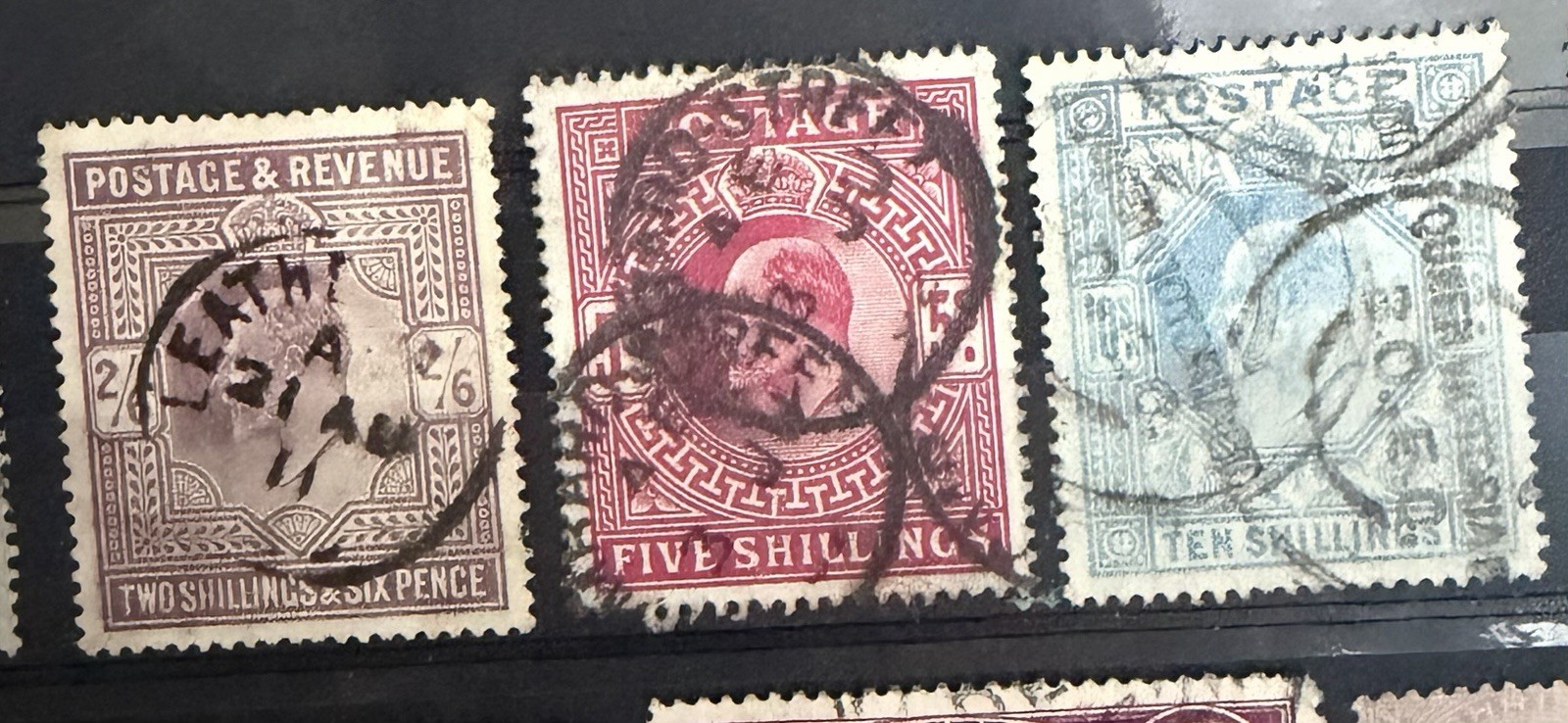 GB 1902 KEVII High Values To 10 Shillings Fine Used Cat £900 GB 1902 KEVII High Values To 10 Shillings Fine Used Cat £900