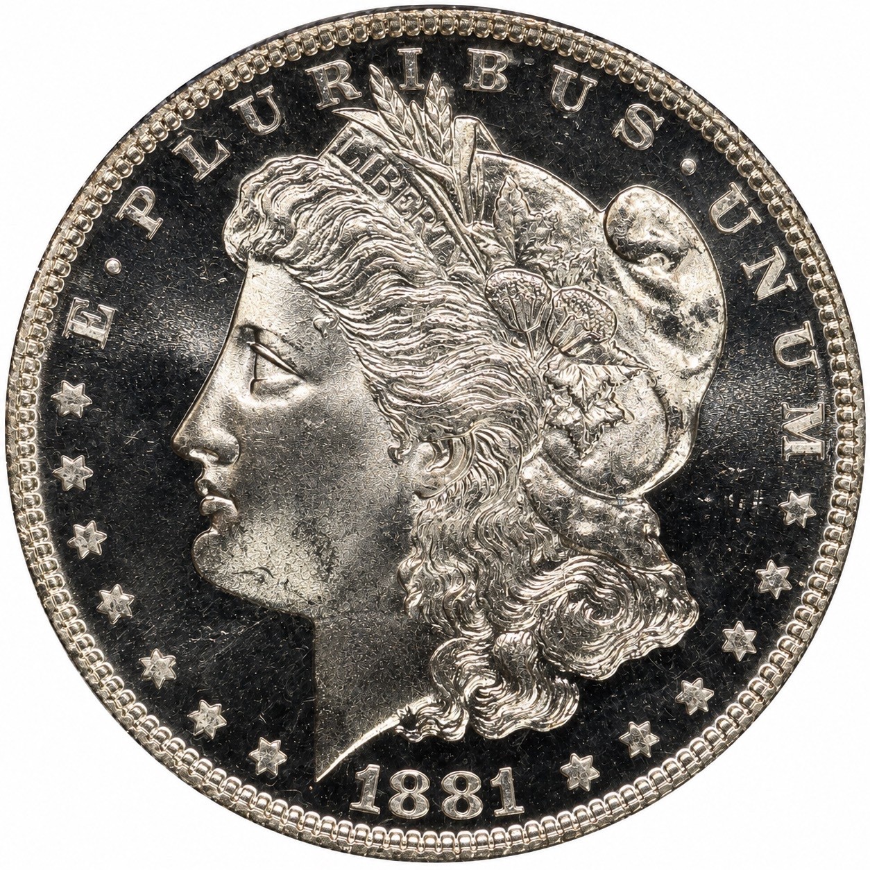 1881-S Morgan Silver Dollar PCGS MS66 Gold Shield Certified Gem BU