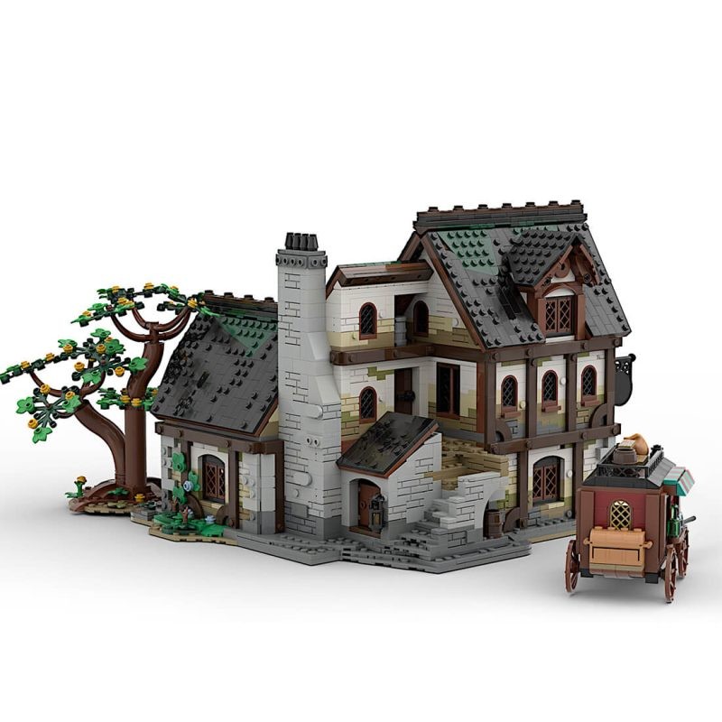 Medieval Tavern with Interior Modular Building 3422 Parts MOC-177601