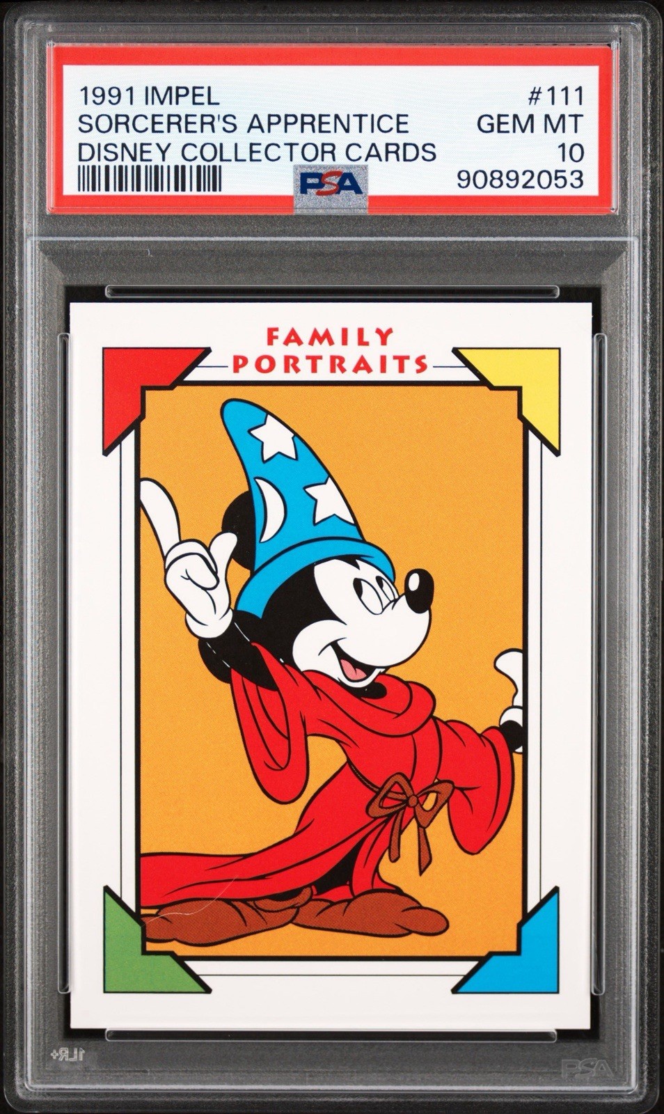 1991 Impel Disney Collector Cards 111 Sorcerer's Apprentice Mickey Mouse PSA 10