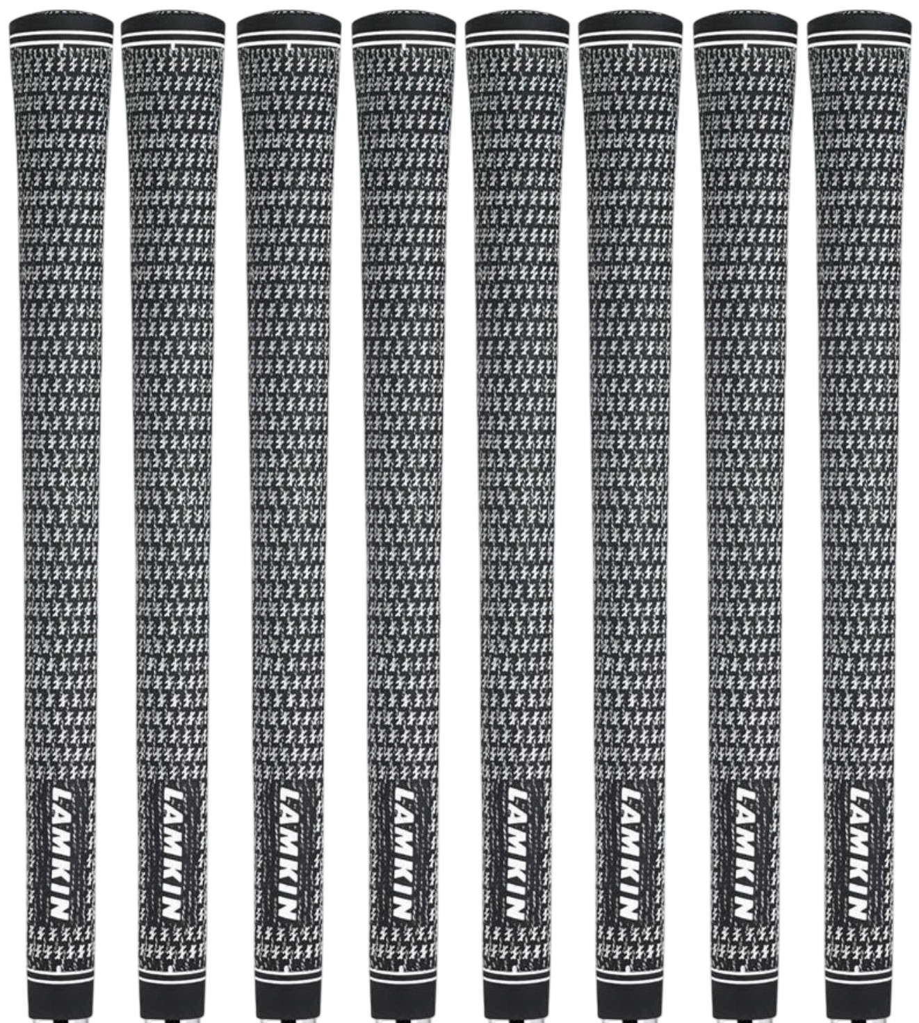Lamkin Crossline Full-Cord Midsize Golf Grips .580 Round Set of 8 Lamkin Crossline Full-Cord Midsize Golf Grips .580 Round Set of 8