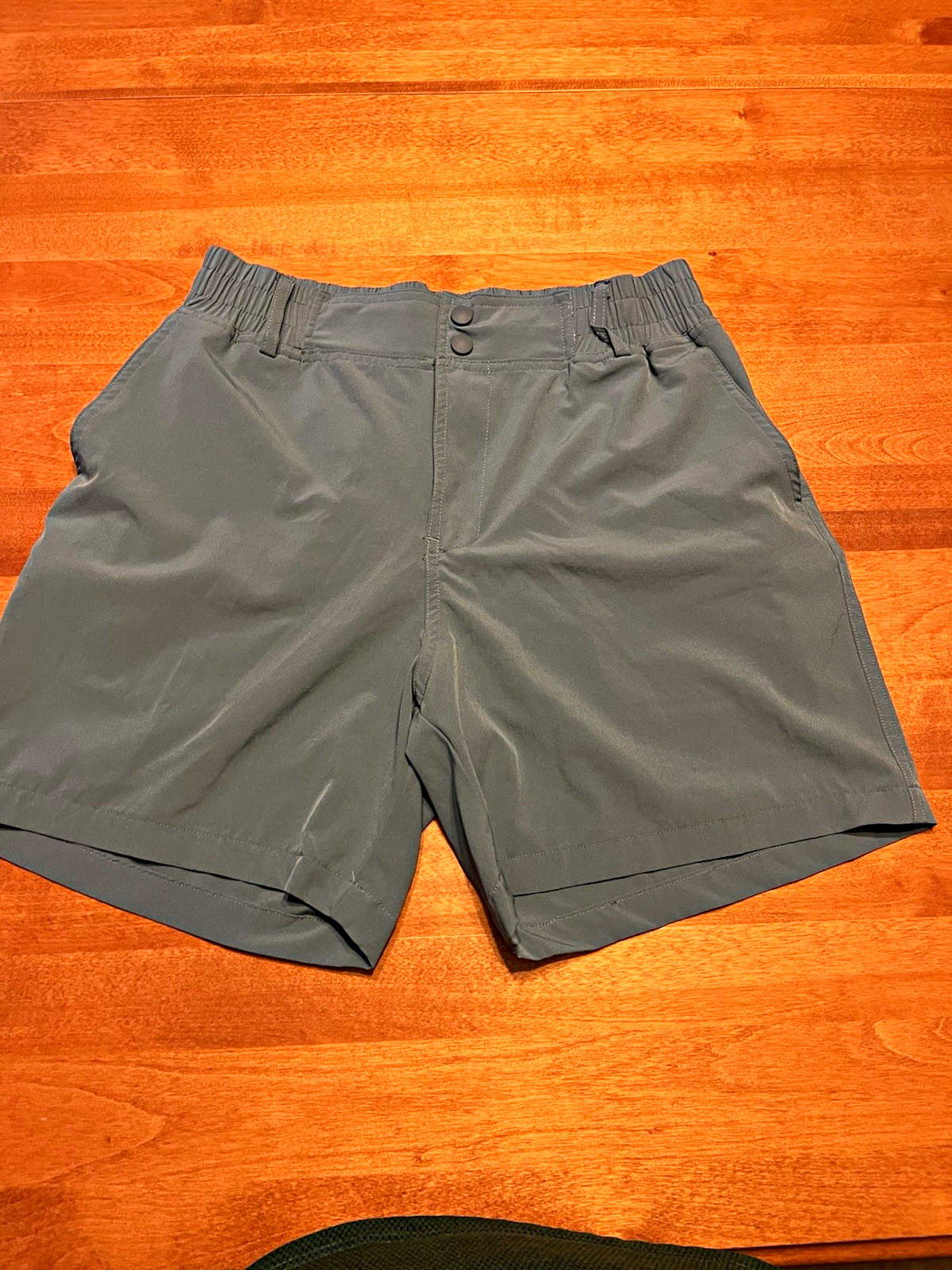 Burlebo Men’s Gray Lightweight Stretch Casual Shorts Elastic Waist Pockets S Burlebo Men’s Gray Lightweight Stretch Casual Shorts Elastic Waist Pockets S