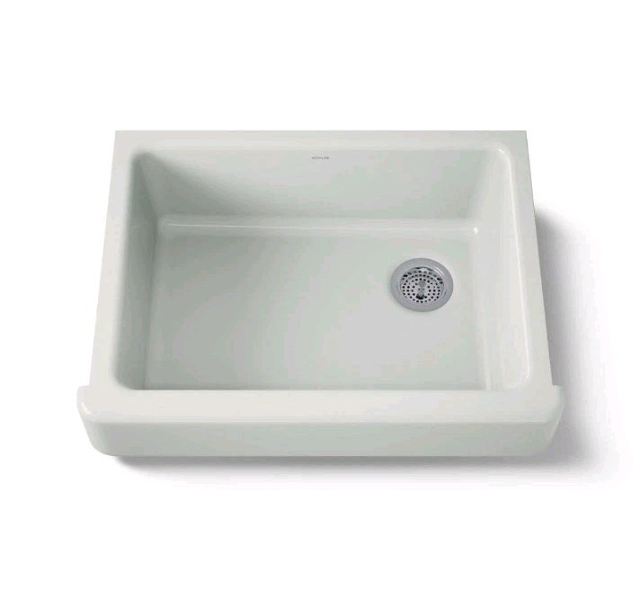 Kohler 6487-FF Whitehaven Farmhouse Apron-Front Kitchen Sink Sea Salt Color