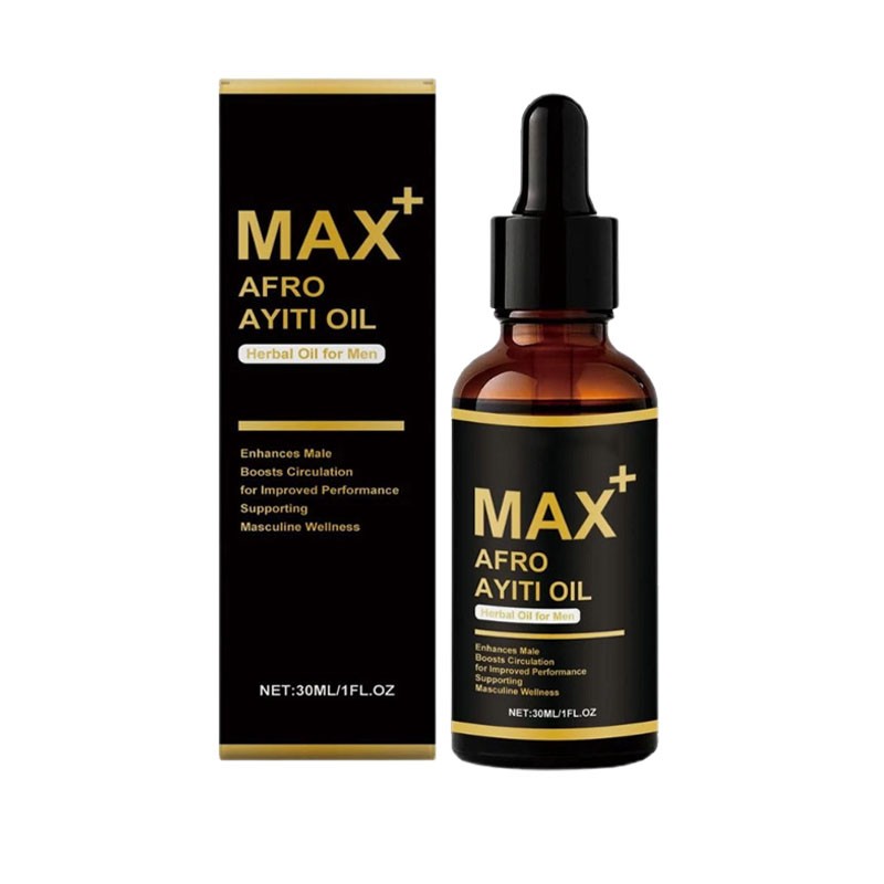 4pc Max+ Afro Ayiti Oil Herbal Oil for Man Enhances Male Boosts Circulation US