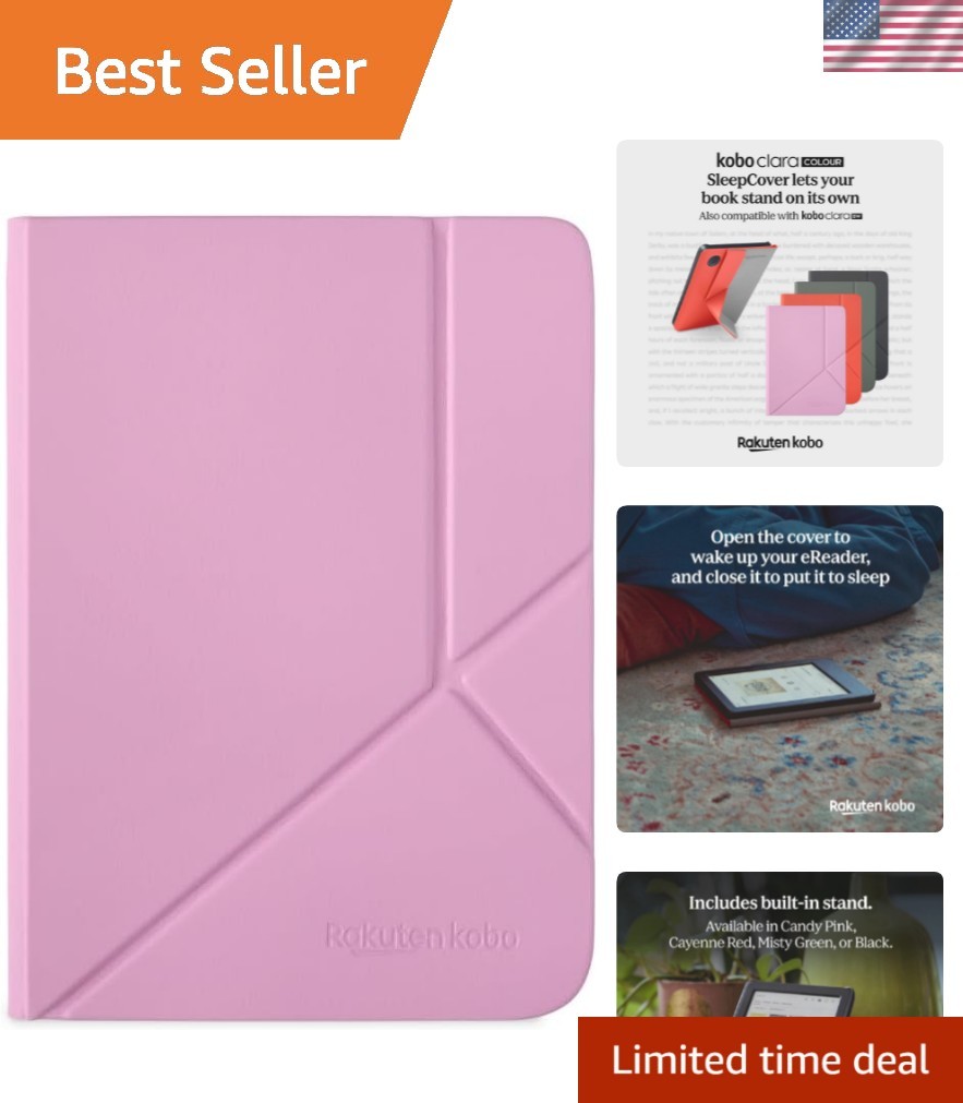 Clara Colour/BW SleepCover Case | Candy Pink | Sleep/Wake Technology | Built-...