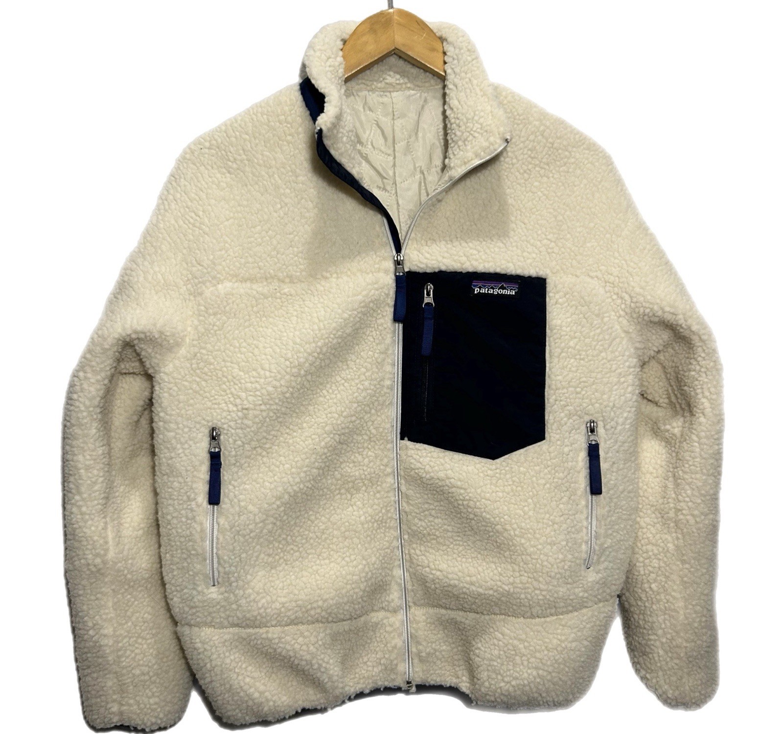 Patagonia Classic Retro-X Jacket Womens S Natural Cream Deep Pile Fleece 23074 Patagonia Classic Retro-X Jacket Womens S Natural Cream Deep Pile Fleece 23074