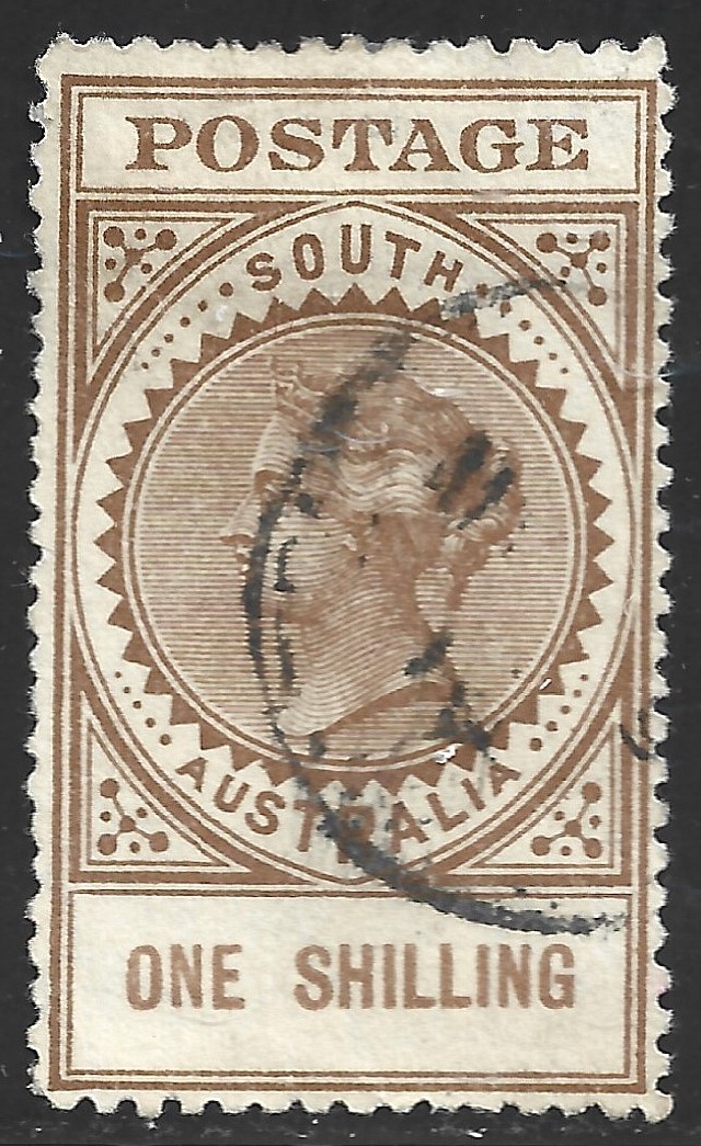 South Australia, Scott #155, 1sh Queen Victoria, Wmk 74, Used