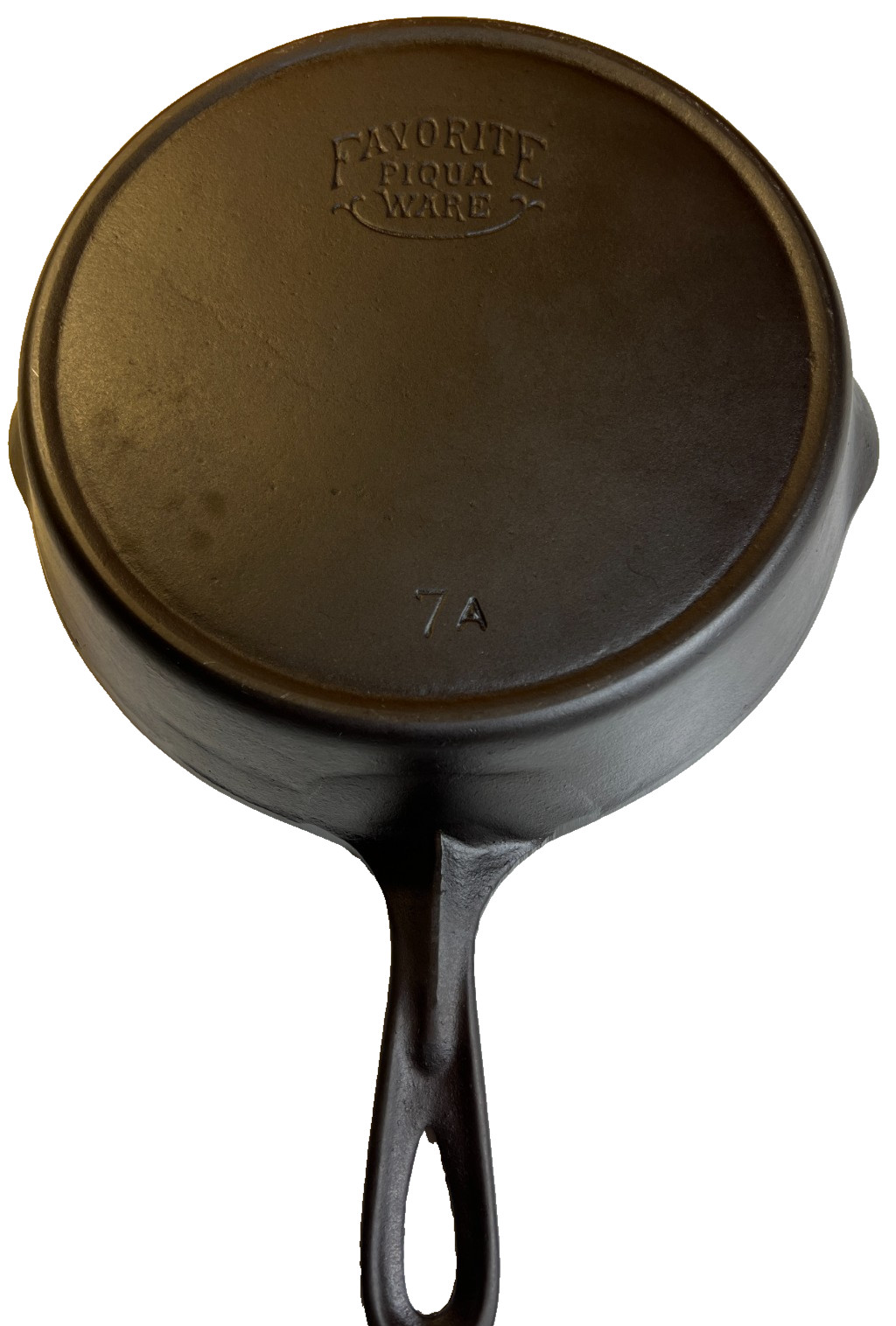 Antique Favorite Piqua Ware #7A Cast Iron Skillet Restored Smooth DEAD FLAT