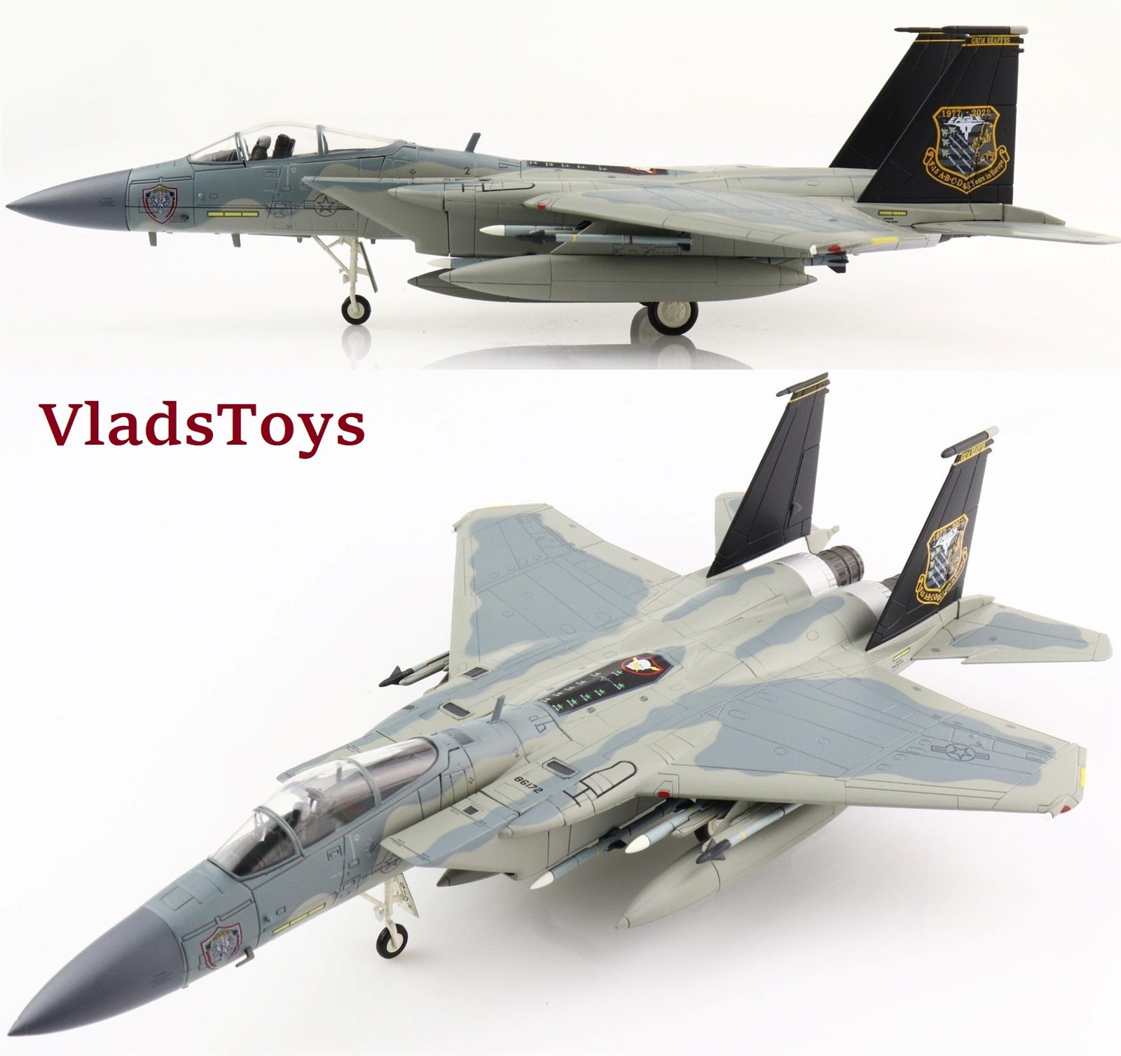 Hobby Master 1/72 F-15C Eagle 48thFW 493rd FS Grim Reapers RAF Lakenheath HA4533
