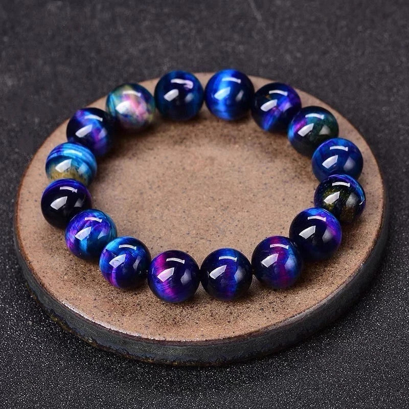 Galaxy Tiger Eye 8mm Beaded Healing Protection Strength Stretchy Bracelet Gifts Galaxy Tiger Eye 8mm Beaded Healing Protection Strength Stretchy Bracelet Gifts