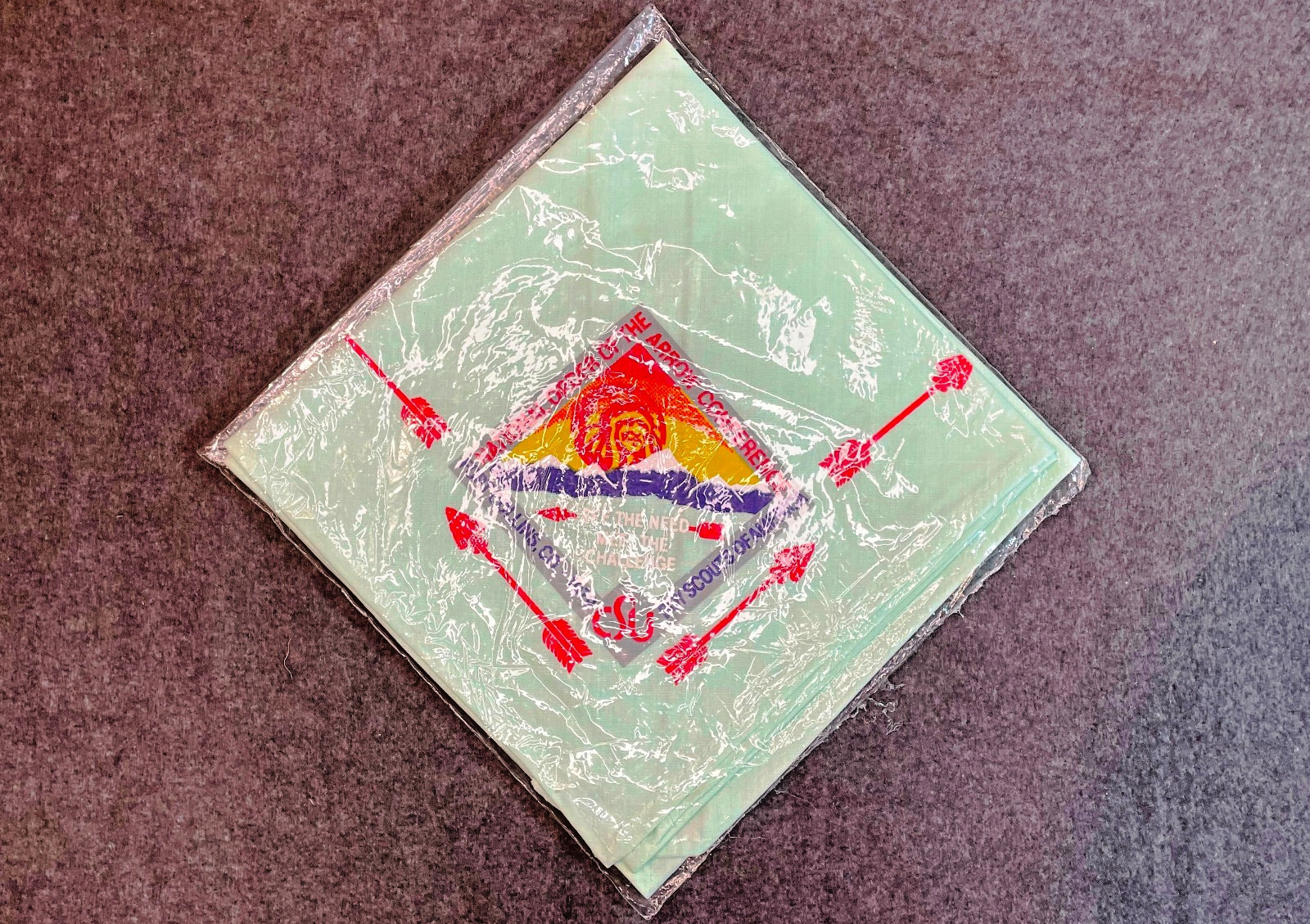 A6 03 BSA OA Scouts 1979 NOAC NECKERCHIEF PRISTINE  IN ORIGINAL BAG