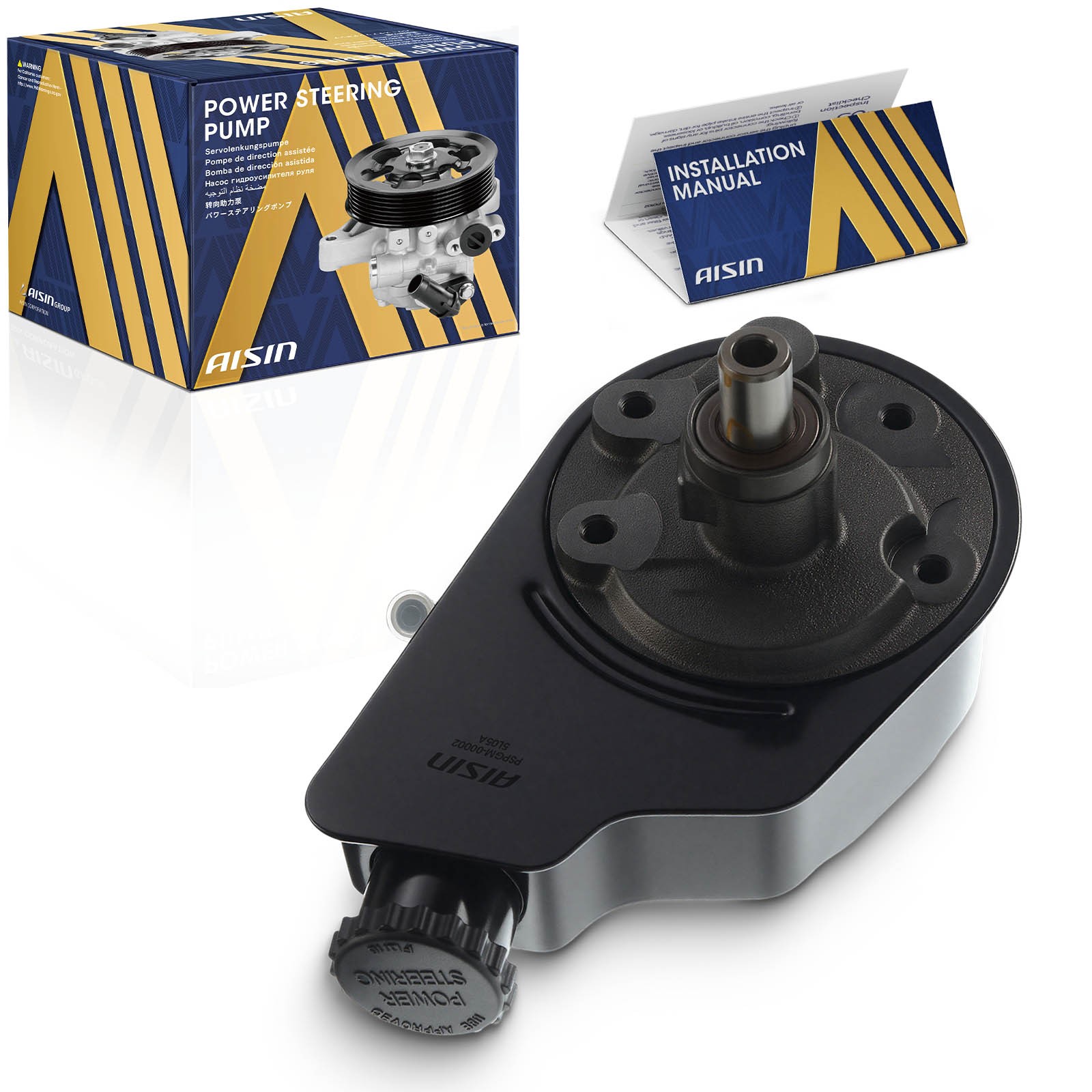 AISIN Power Steering Pump with Reservoir for Chevrolet Silverado GMC Sierra 3500