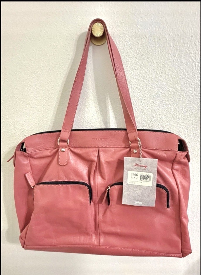 Jack Georges Candy Collection Pink Leather Tote Shoulder Bag 8966 Western Purse