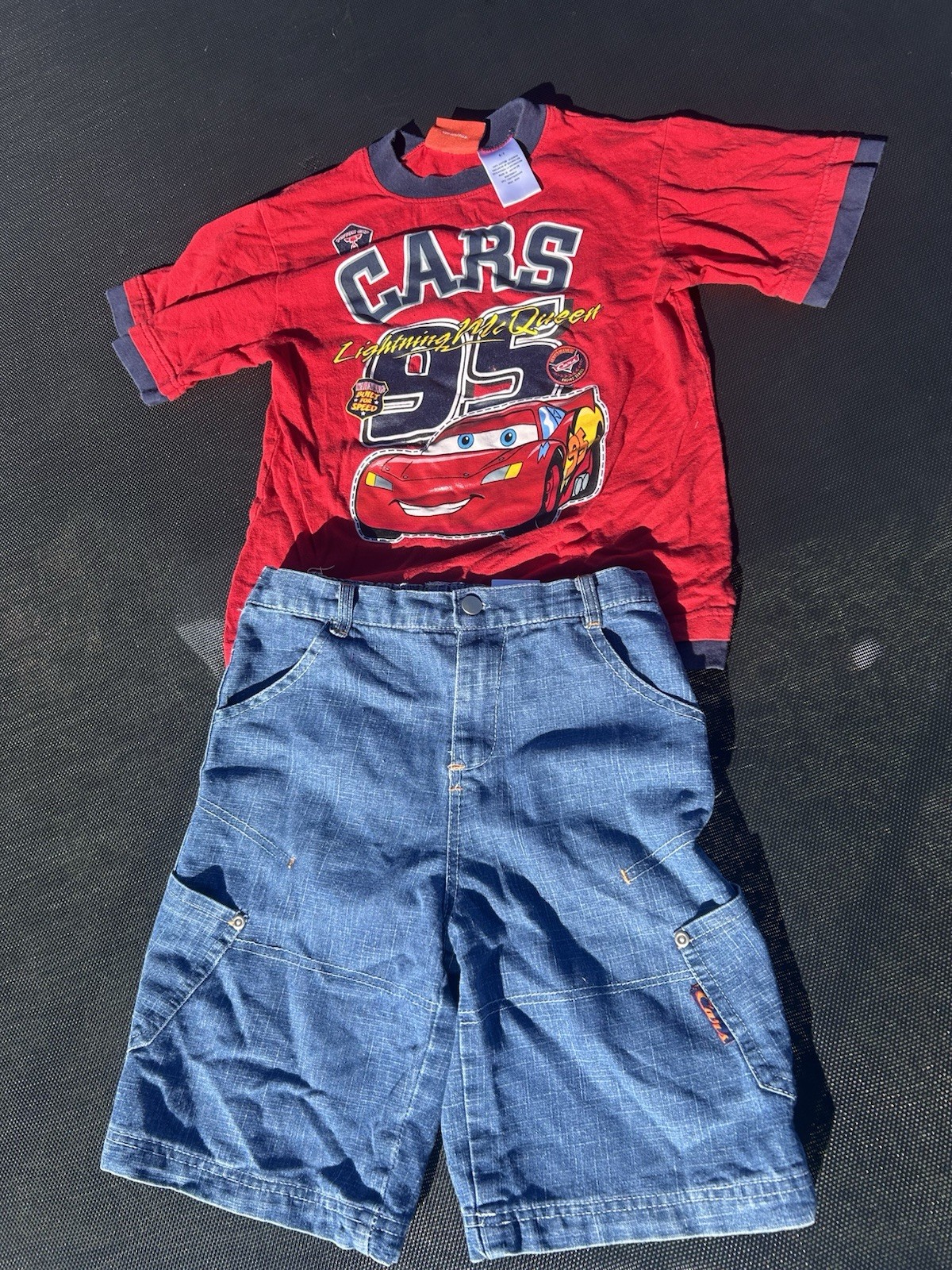 Vintage Disney Pixar Cars Outfit Set Lightning McQueen