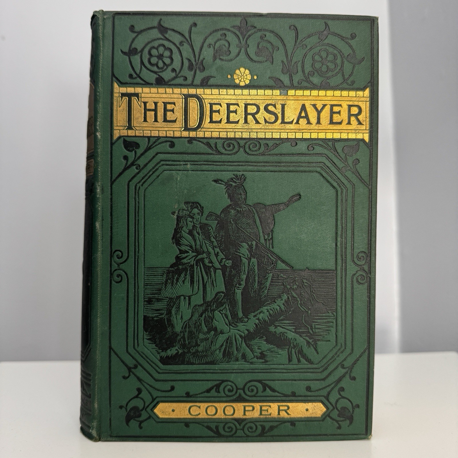 The Deerslayer James Fenimore Cooper Antique HC Book Routledge Undated 19th C.
