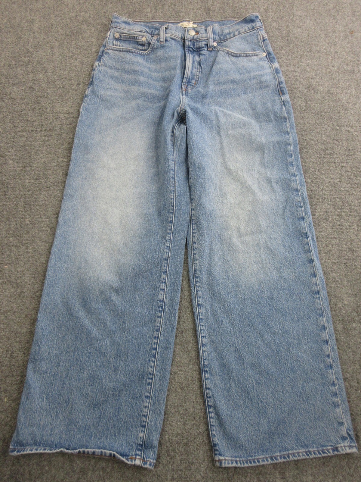 Madewell Jeans Womens 29 Light Wash Blue High Rise Wide Leg Relaxed Denim Pants