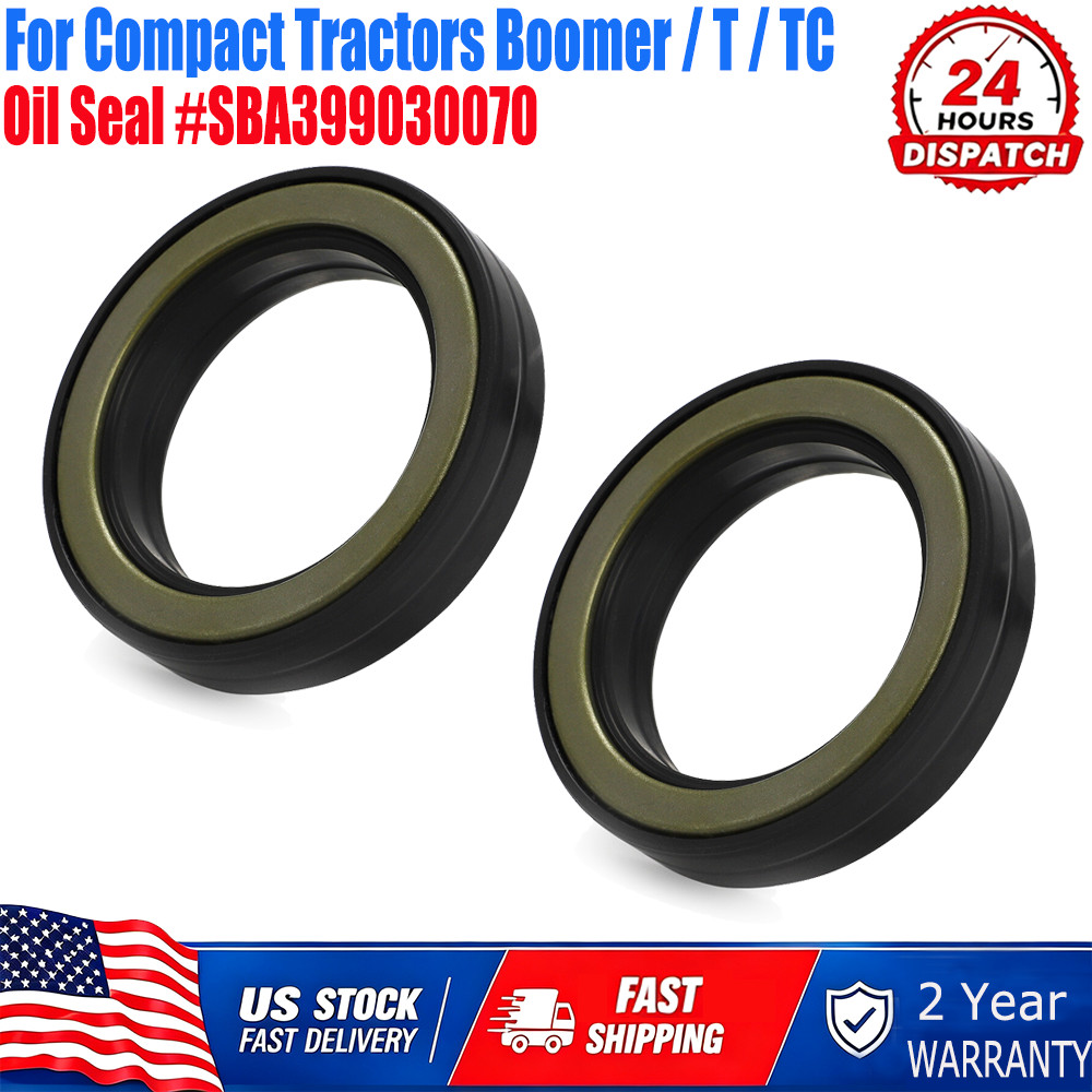 2PCS Oil Seal Part Replacement SBA399030070 For Compact Tractors Boomer / T / TC