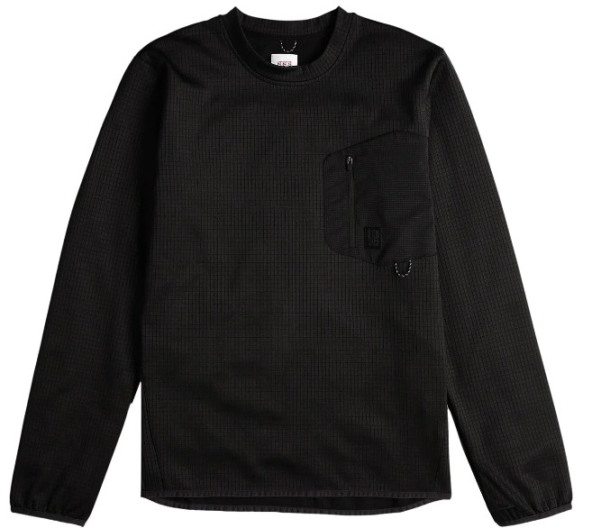 Topo Designs Global Midlayer Crew - Men\'s Large Used Sweatshirt Outdoor Fleece Topo Designs Global Midlayer Crew - Men\'s Large Used Sweatshirt Outdoor Fleece
