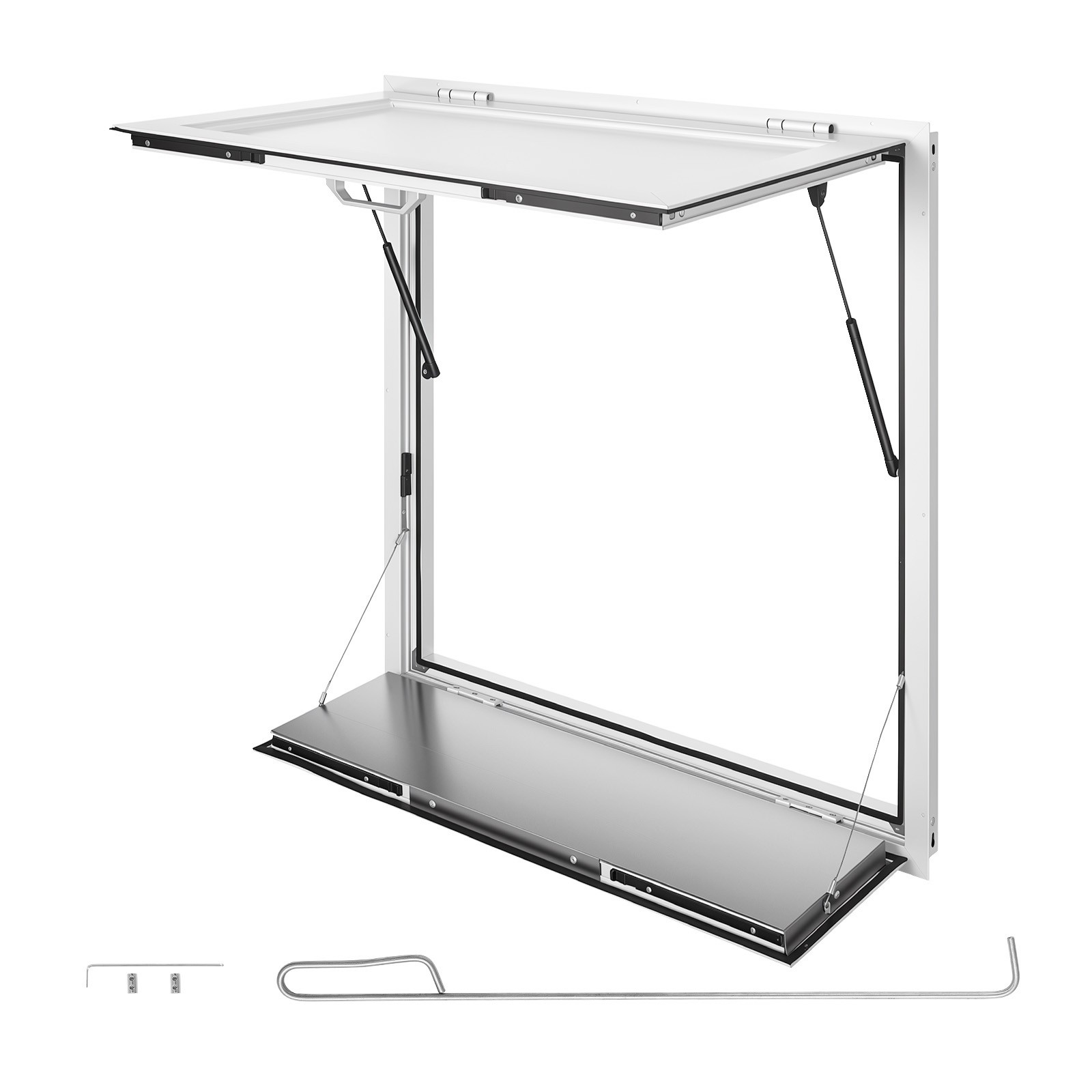 Uimoso 36x36 in Aluminum Alloy Concession Window with Foldable Shelf