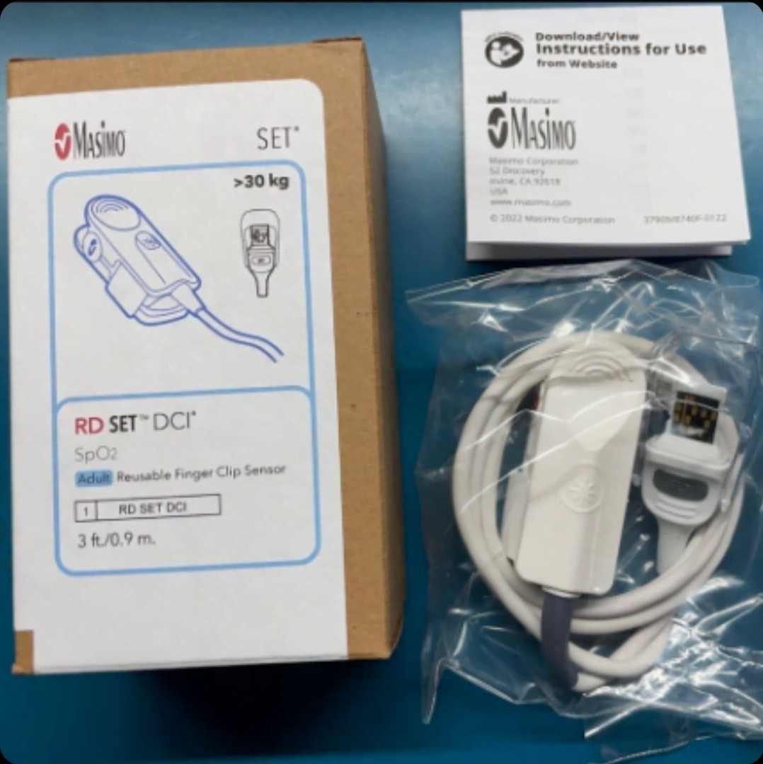 Masimo Adult Finger Sensor RD Set DCI 3Ft #4050 Brand New