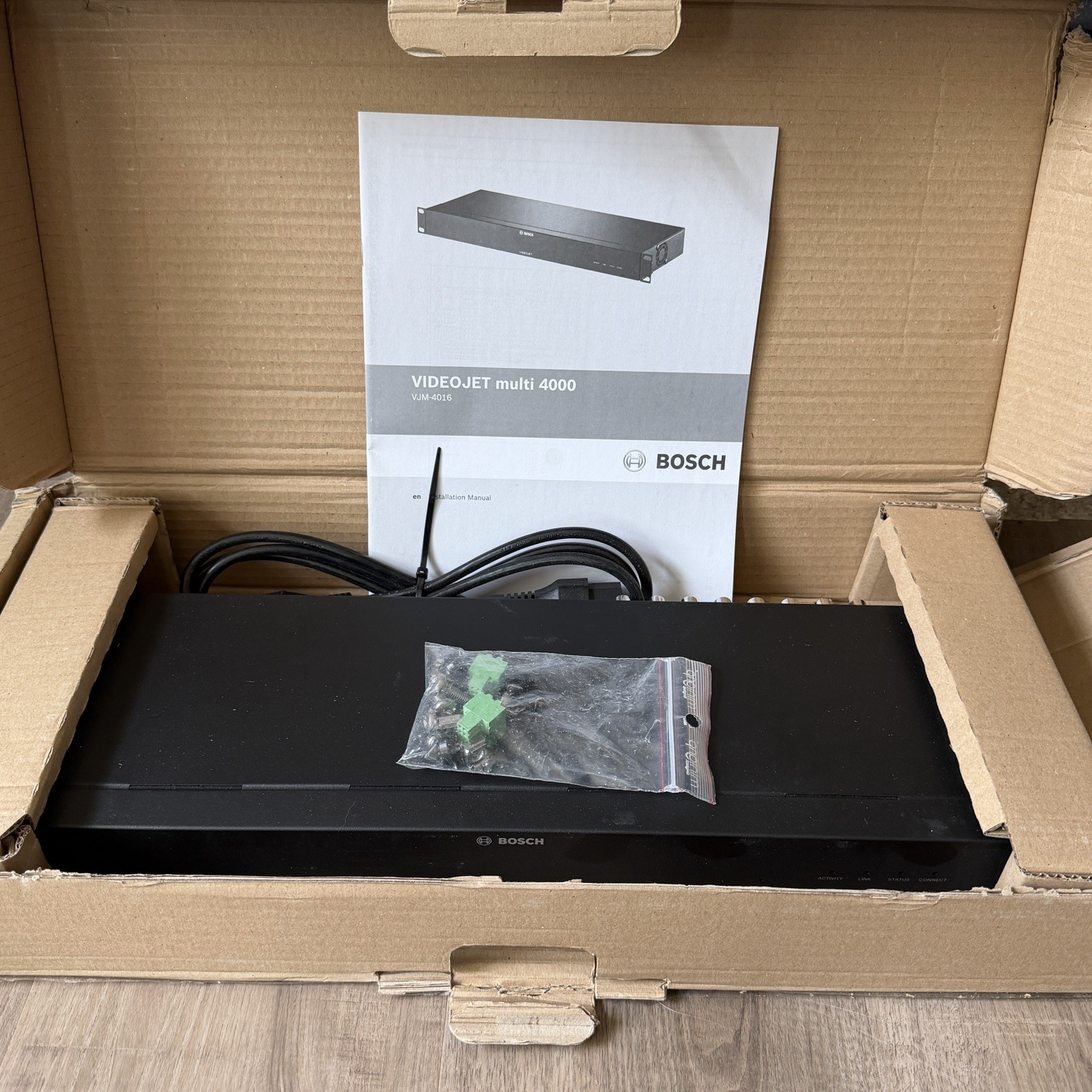 NEW Bosch VJM-4016-US VIDEOJET multi 4000 16-Channel H.264 Video Encoder Black