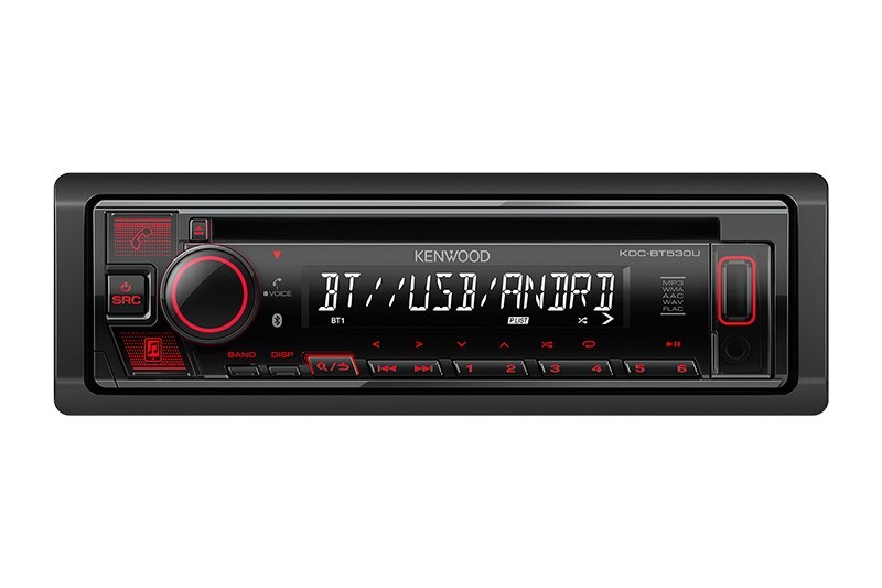 Kenwood KDC-BT530U CD Bluetooth USB Aux Input Receiver Multi-Color Car Radio