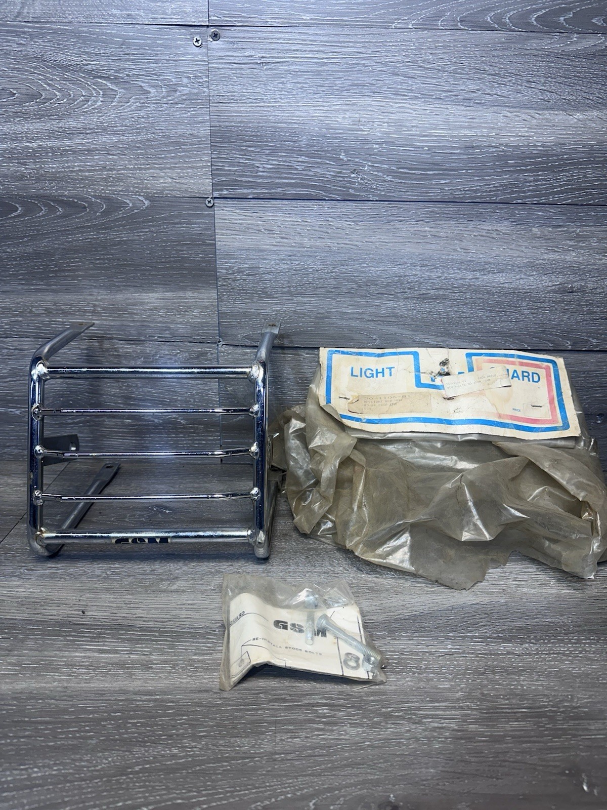 New NOS GSM 1983-1984 Honda ATC 250R ATC250R Front Head Light Guard Chrome