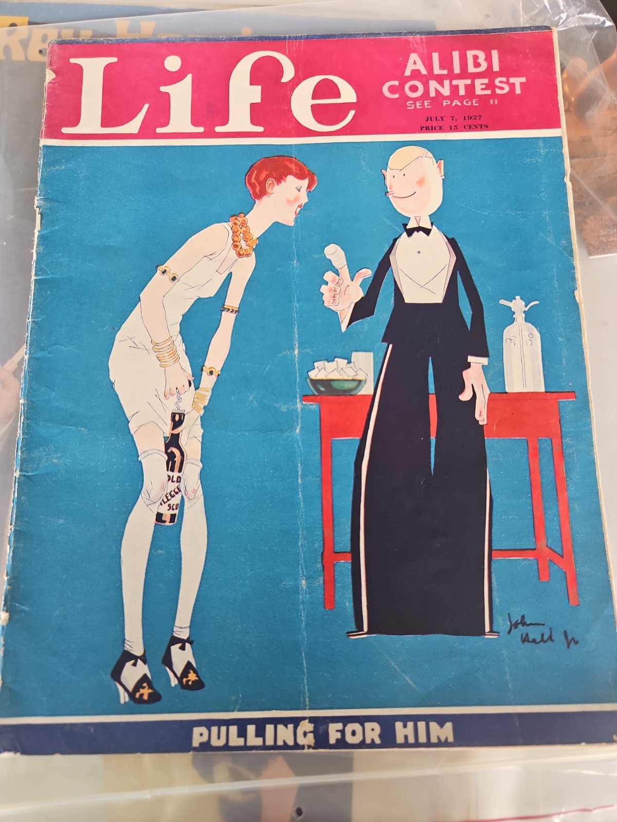 Life Magazine July 7, 1927 Pulling For Him. 729 Life Magazine July 7, 1927 Pulling For Him. 729