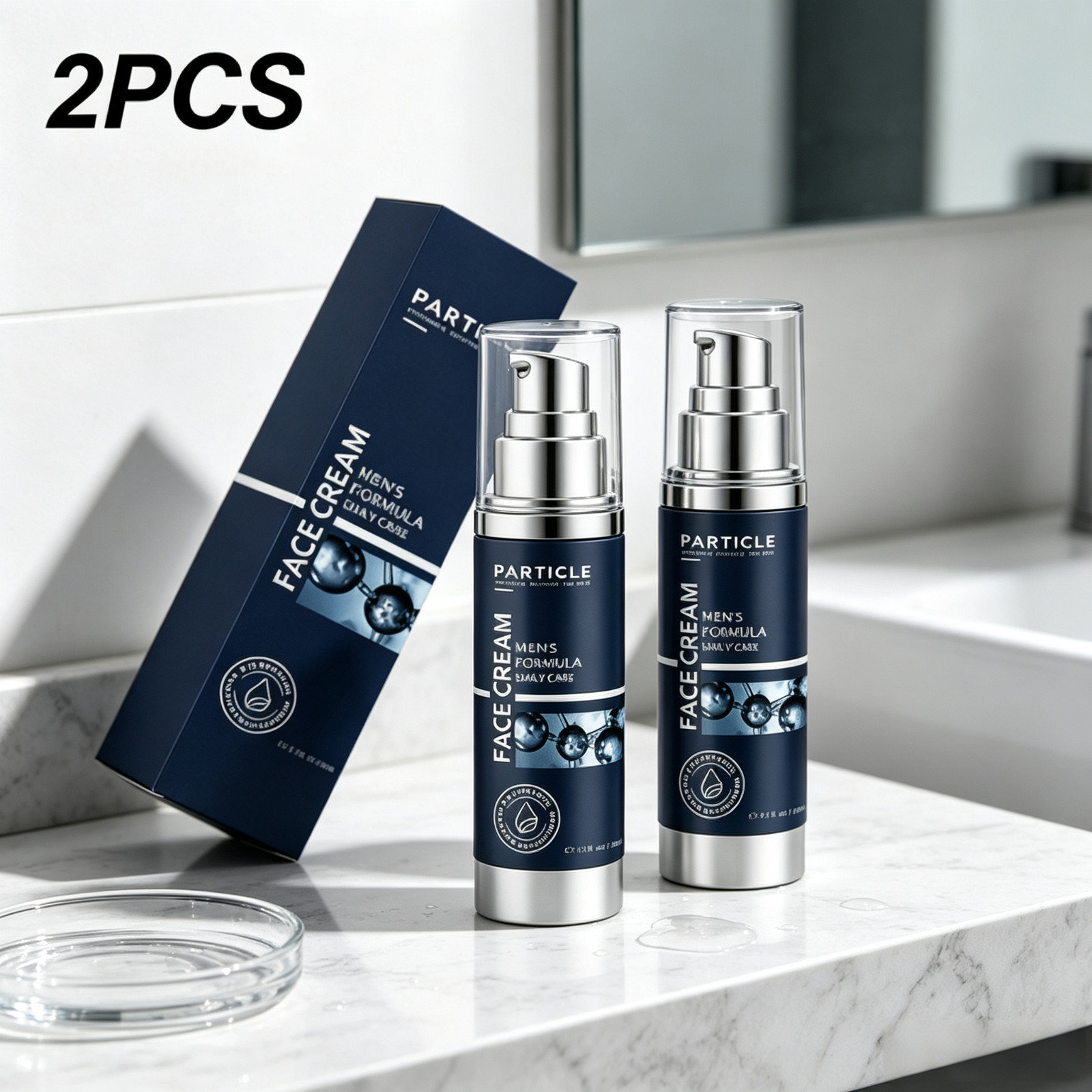 2PCS Particle Men’s Face Cream,6-in-1 Anti-Aging Cream for Eye Bags & Dark Spots 2PCS Particle Men’s Face Cream,6-in-1 Anti-Aging Cream for Eye Bags & Dark Spots