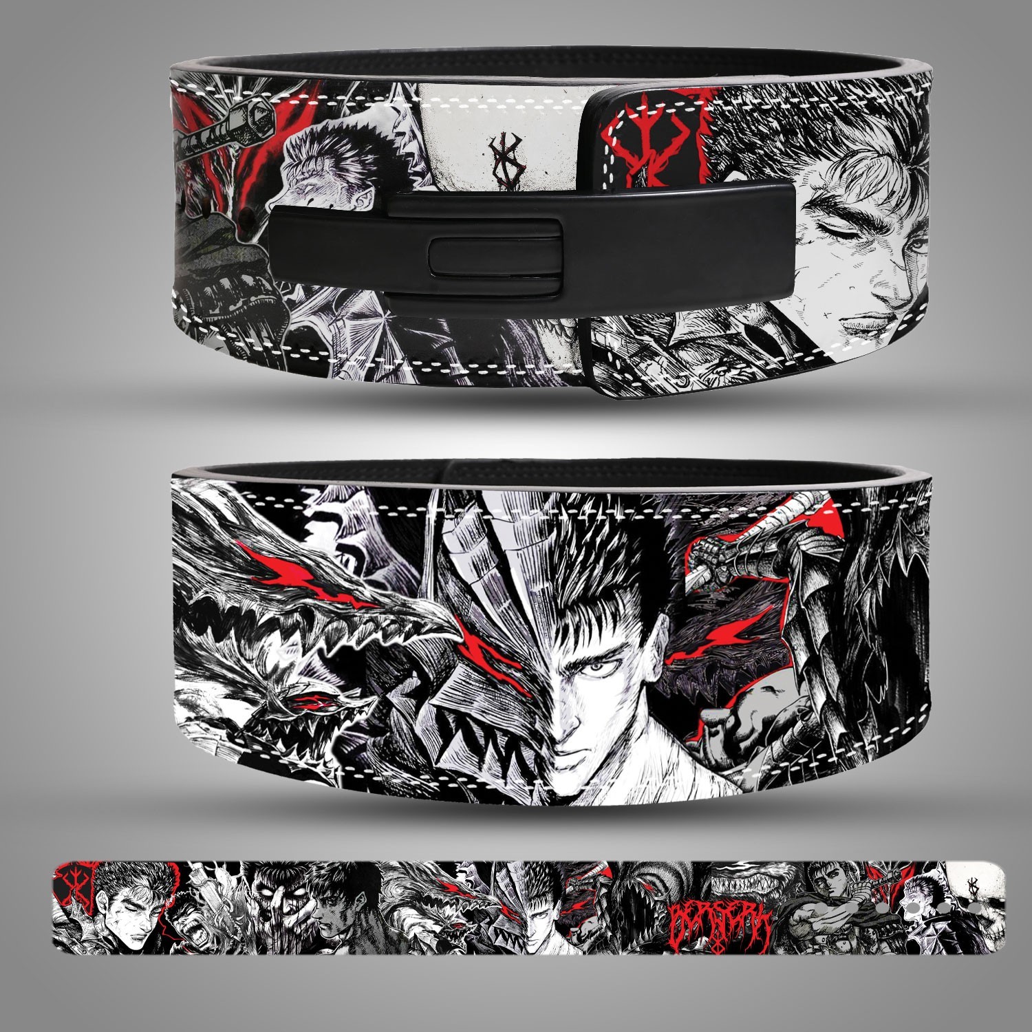 Berserk Weightlifting Belt Guts Anime Lifting Belt Gym Leather Lifting Belt
