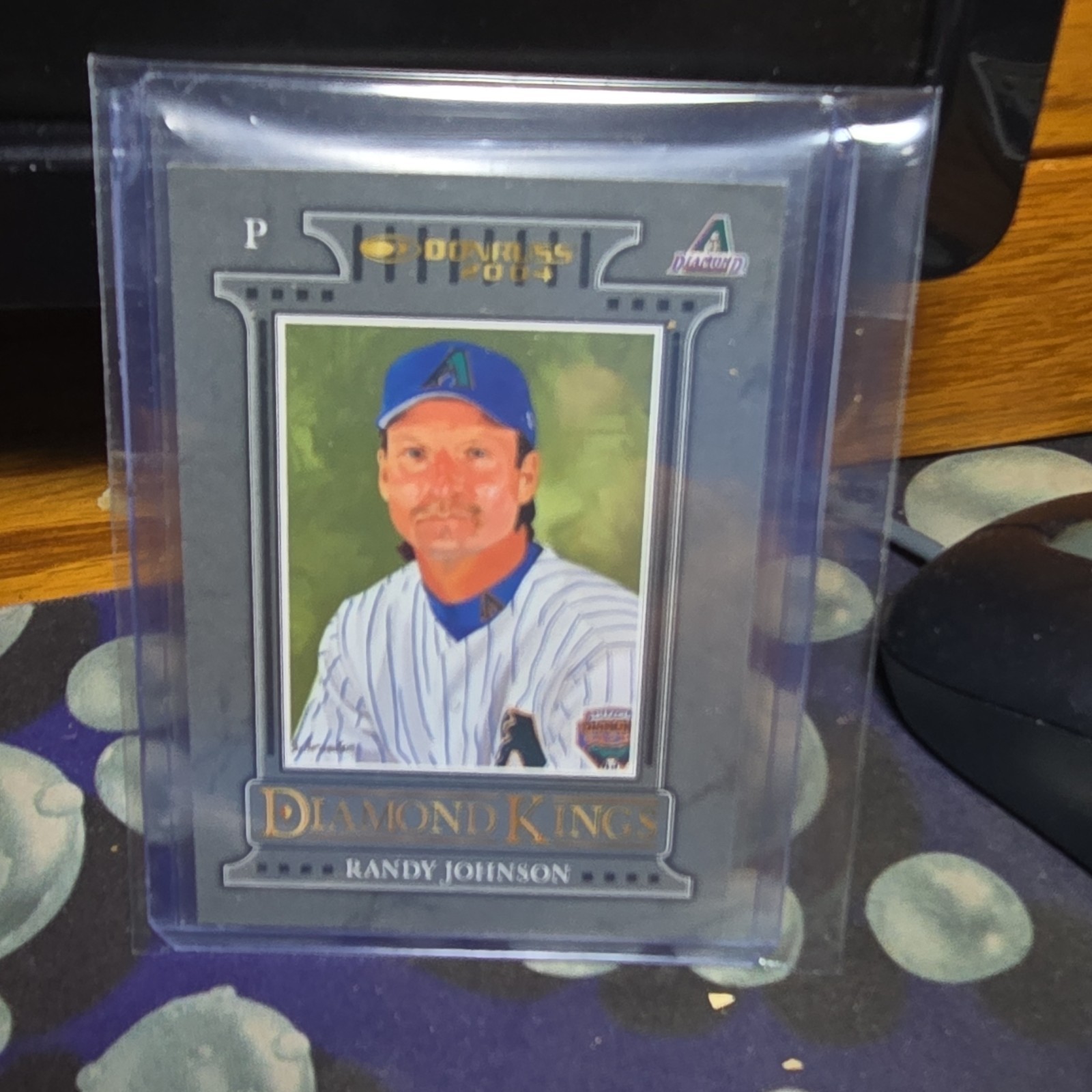 2004 Donruss - Diamond Kings Inserts Randy Johnson #DK-10 Black /100