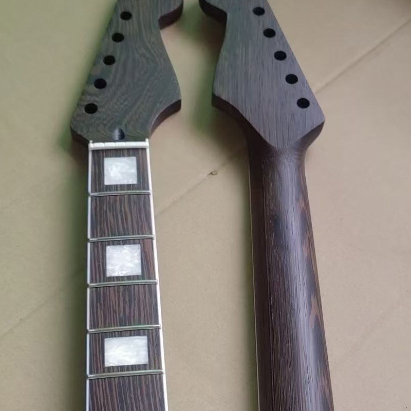 22 Fret Wenge S-Style Electric Guitar Neck Abalone Dot Inlay for Guitar Replace