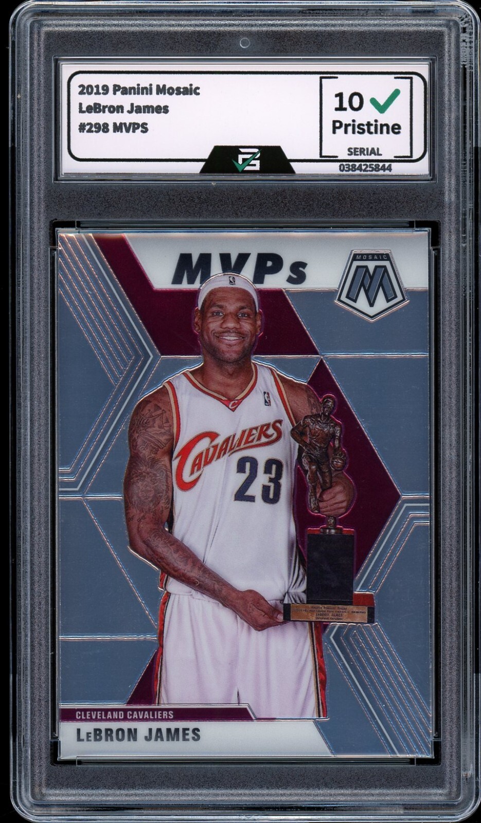 2019 Panini Mosaic #298 LeBron James GRADED 10 GEM MINT Card MVPS Cavaliers 2019 Panini Mosaic #298 LeBron James GRADED 10 GEM MINT Card MVPS Cavaliers