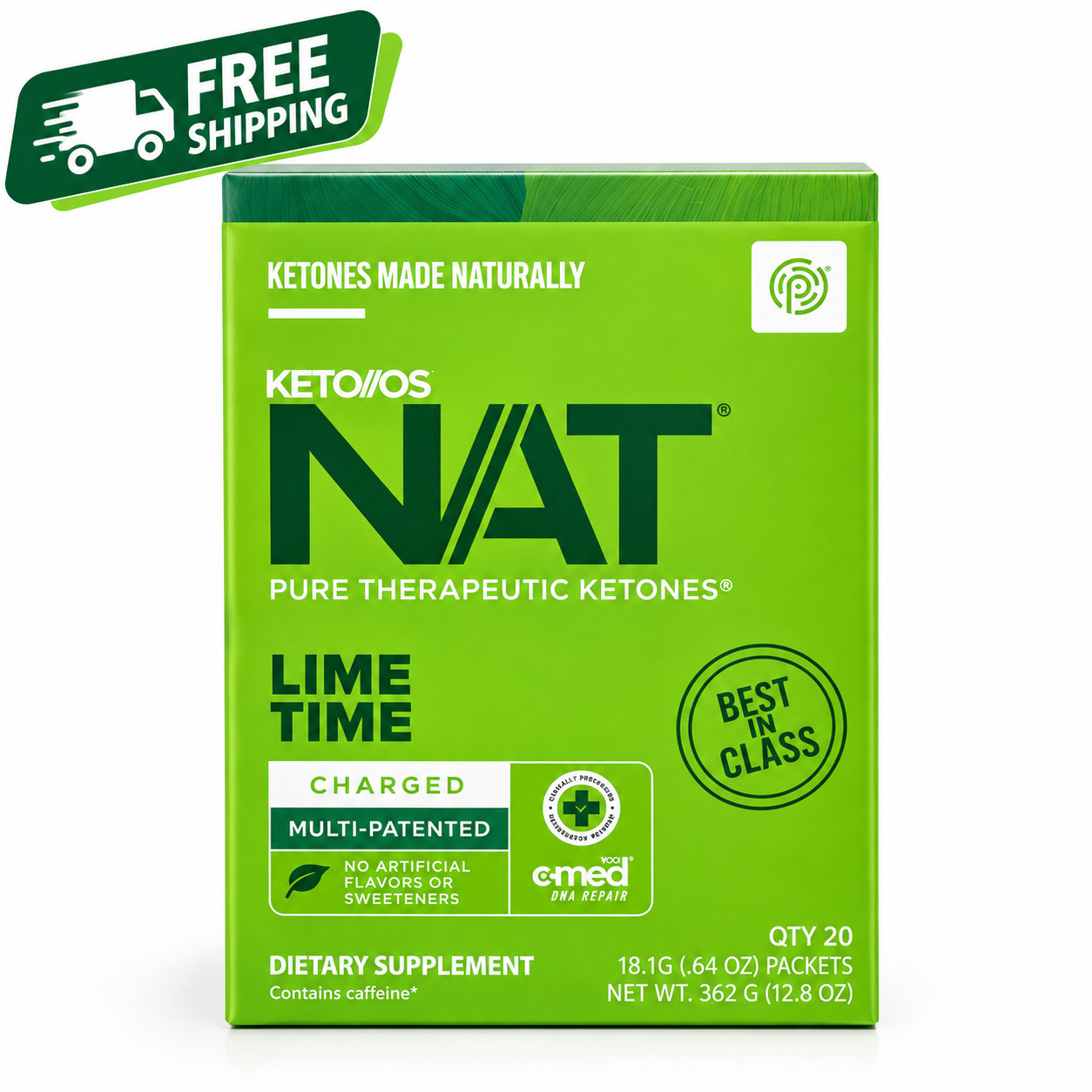 Pruvit KETONES Keto OS NAT 20 Packs Charged /Free Shipping /Exp 2027+