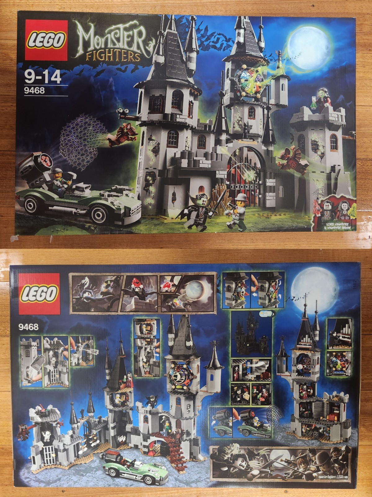 Halloween Monster Fighters 9468 The Vampyre Castle 949pc Complete Set w/ Box