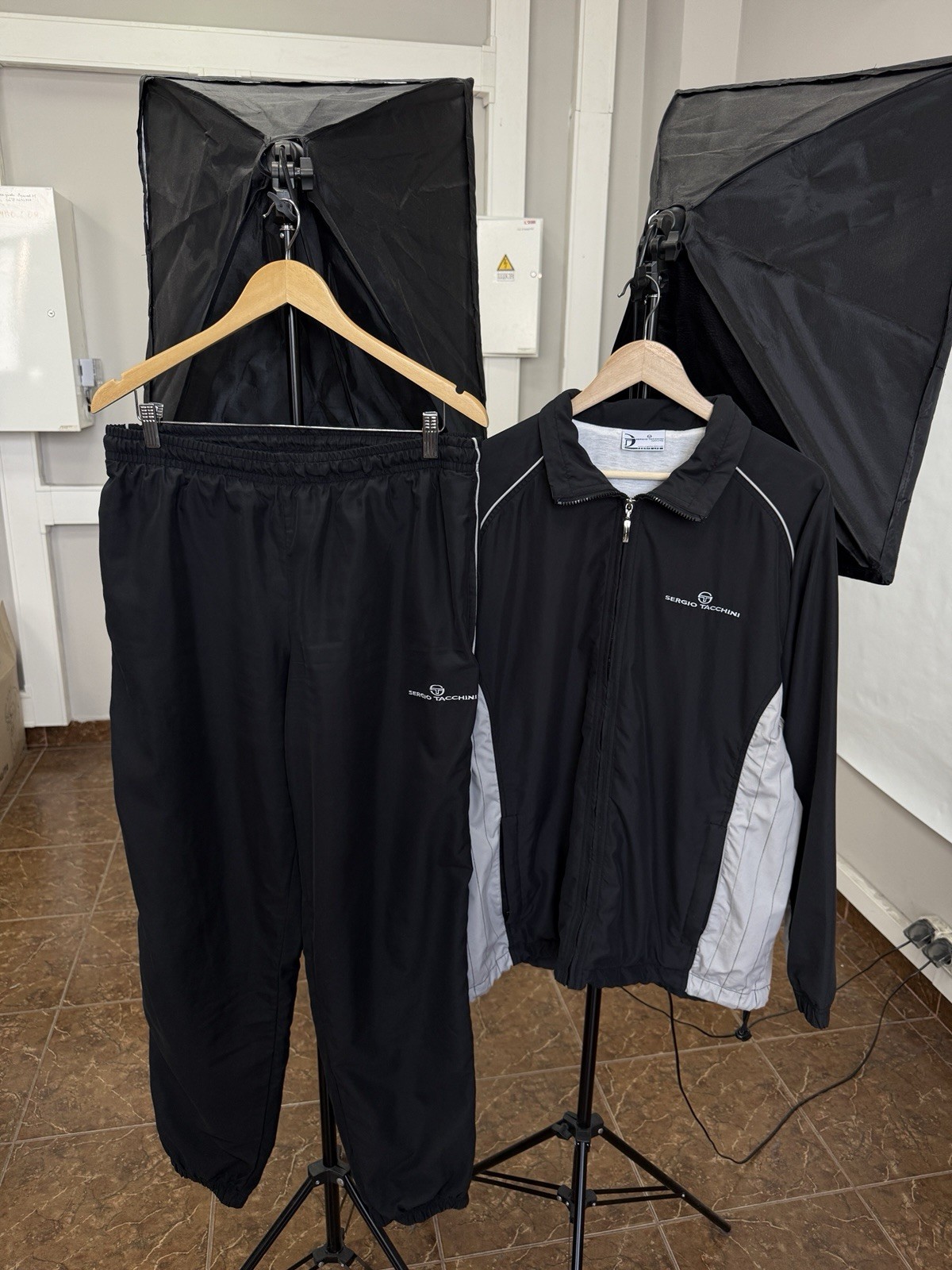 🇮🇹 Vintage Sergio Tacchini Tennis Lab Tracksuit Jacket Pants Size XL
